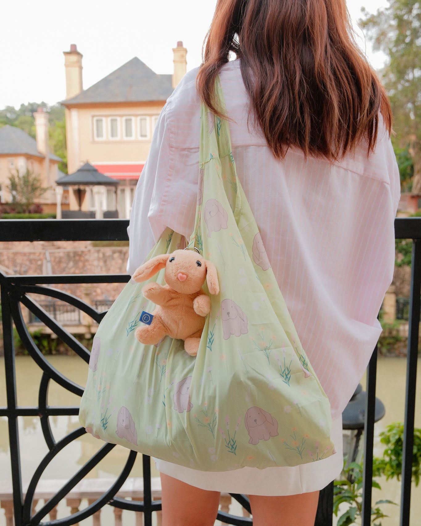 Brown Bunny Plushie Reusable XL Bag