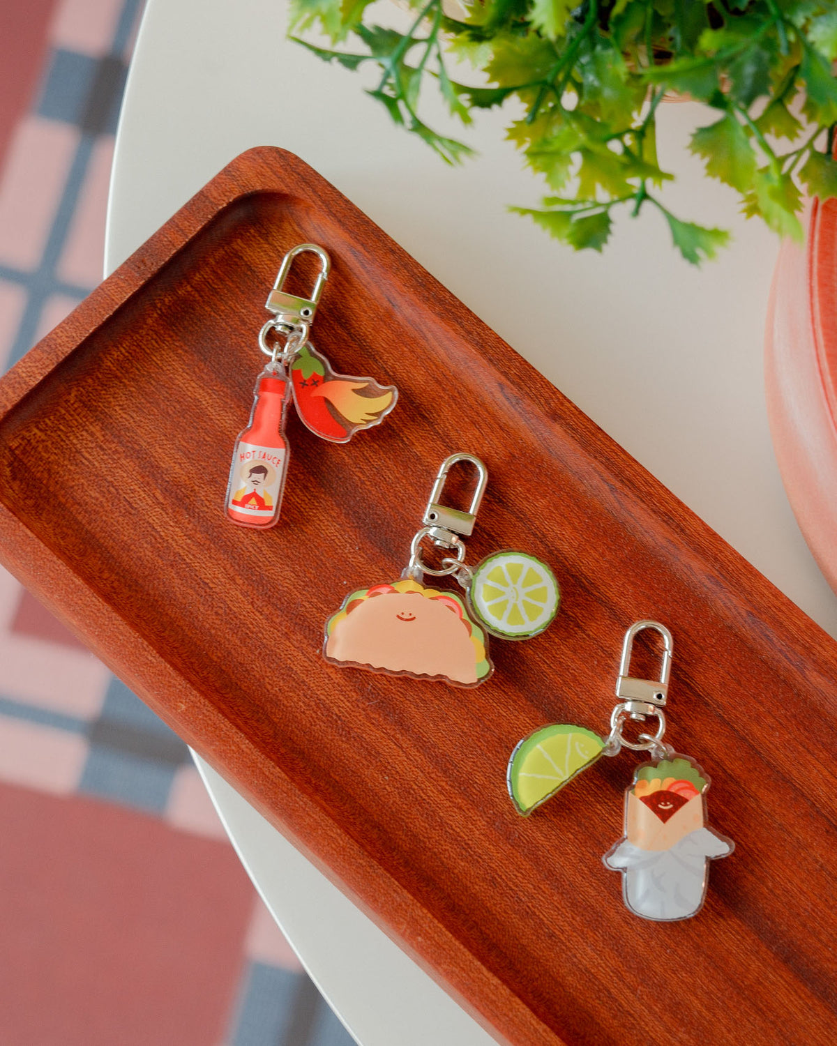 Happy Taco Keychain