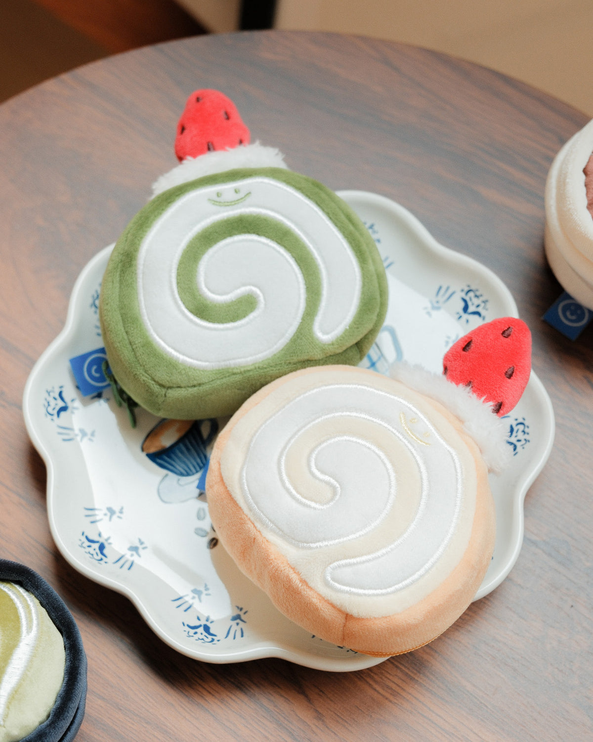 Matcha Roll Cake Plushie Reusable XL Bag