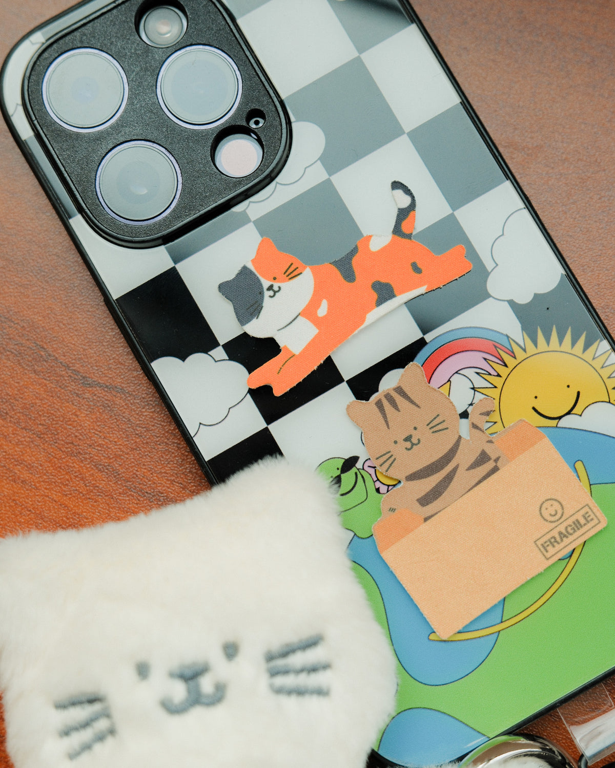Calico Cat Screen Cleaner Sticker