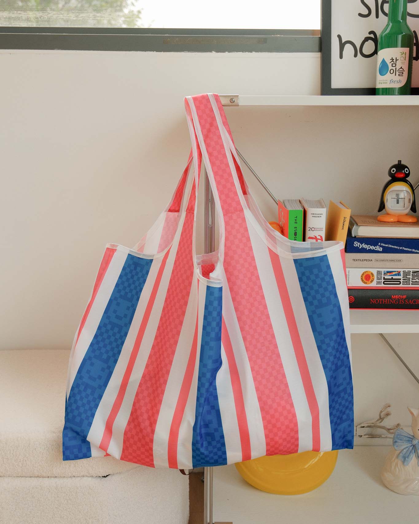 Red Blue White Mega Reusable Nylon Bag