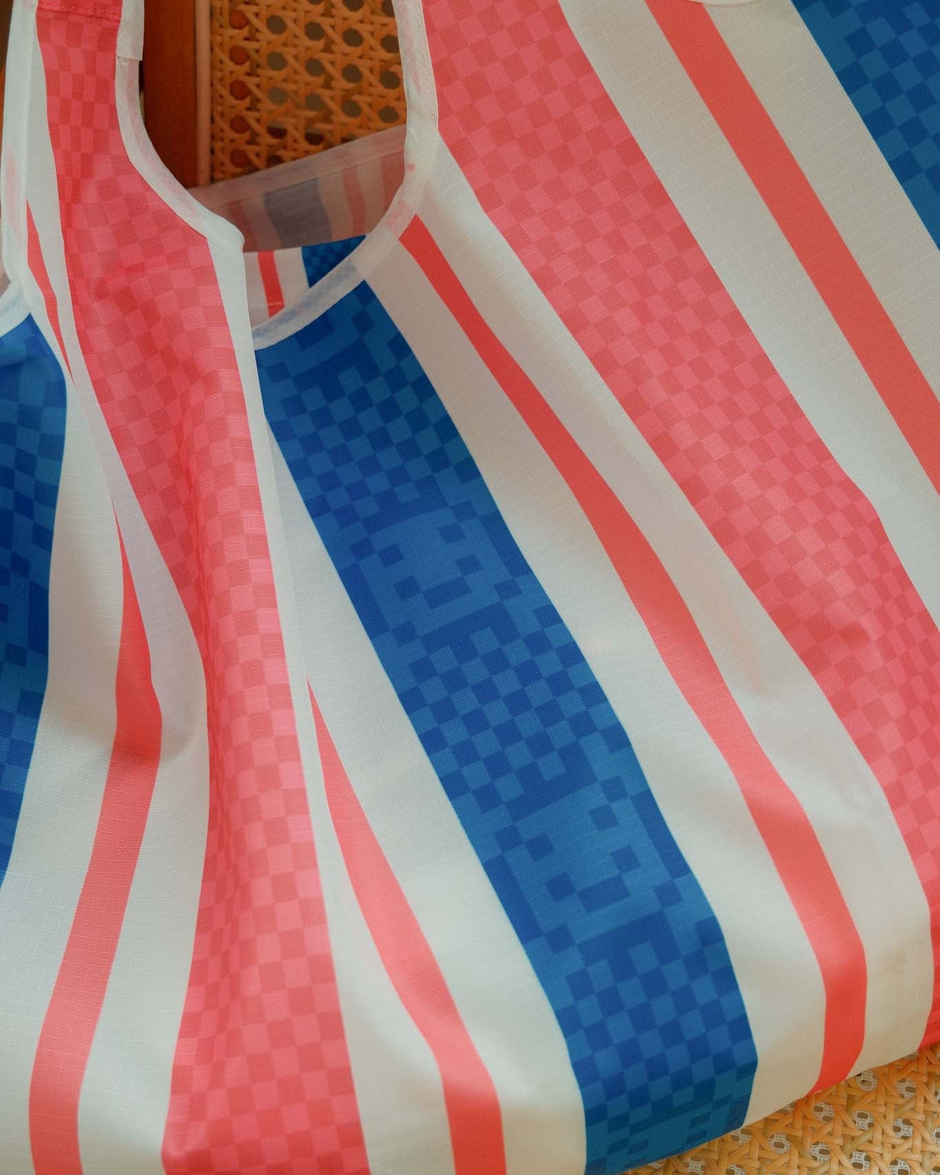 Red Blue White Mega Reusable Nylon Bag