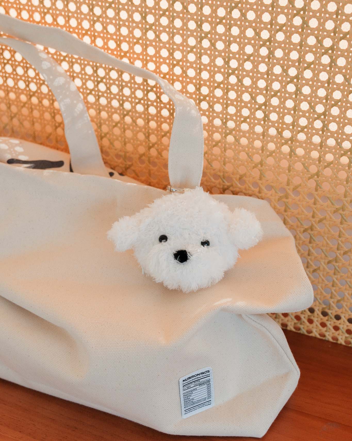 Maltese Plushie Reusable XL Bag