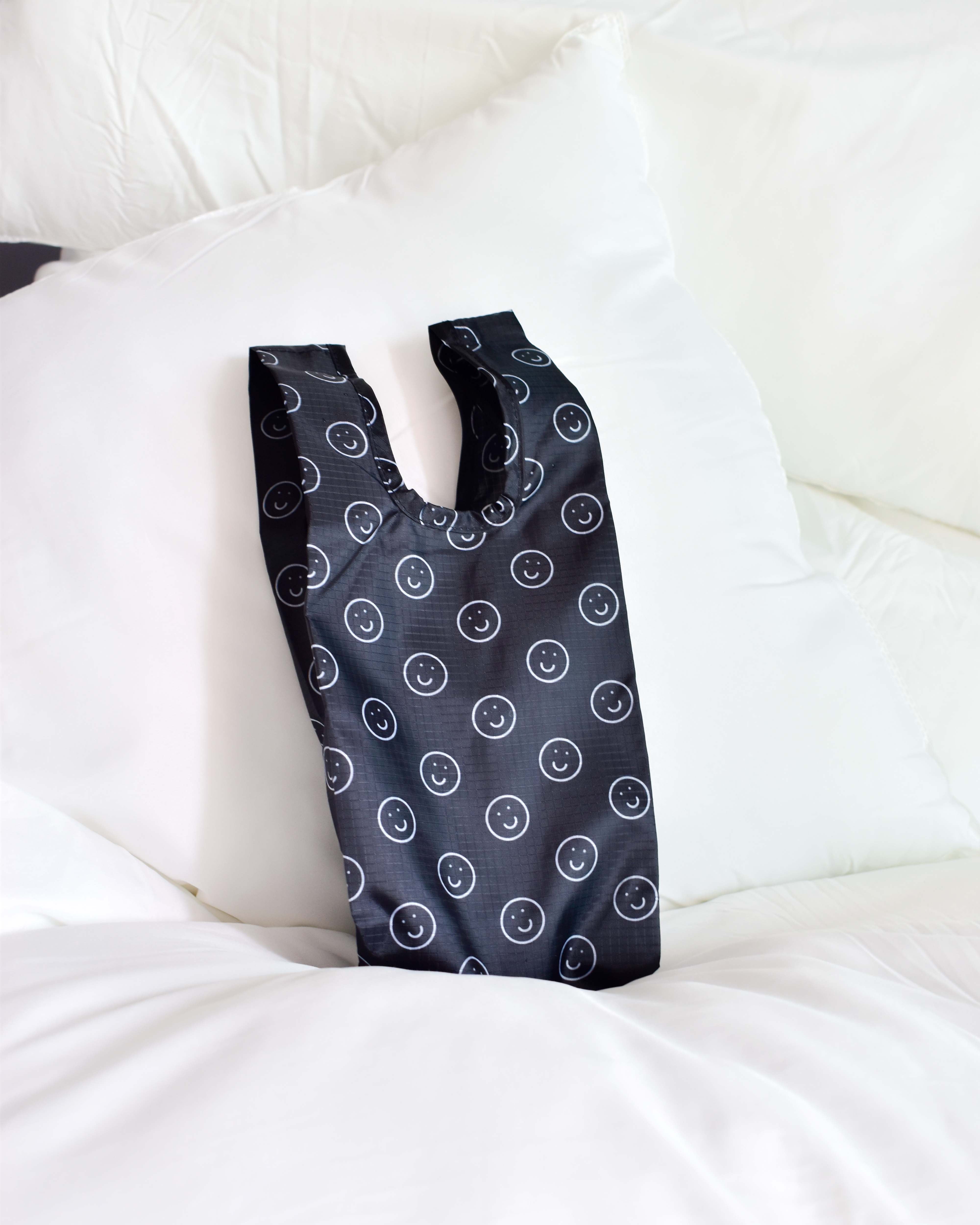 Signature Smiley Monogram Mini Reusable Nylon Bag