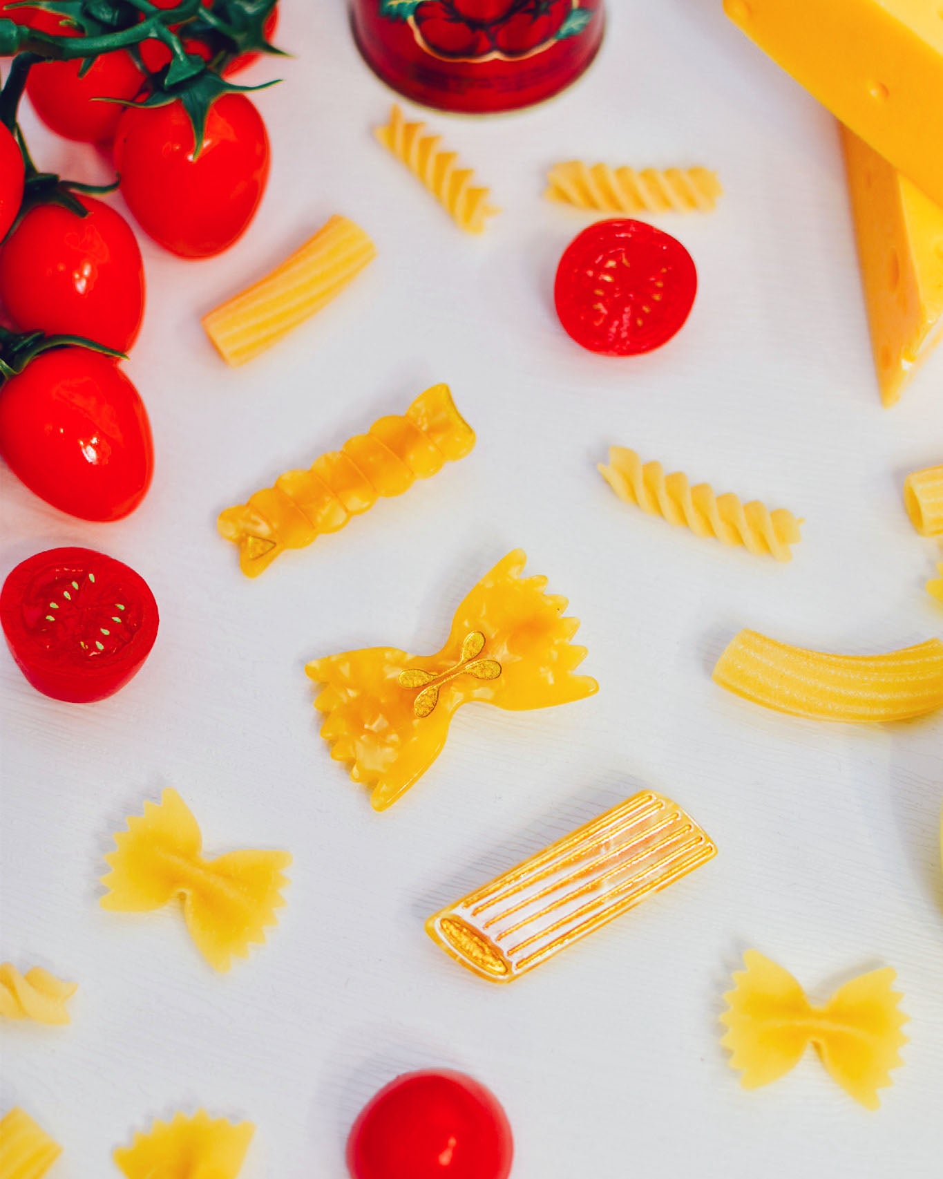 Pasta Variety Hair Clips