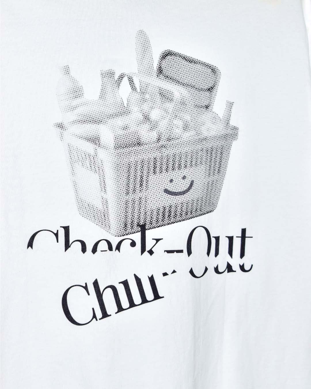 Check Out Chill Out Oversized Tee in White