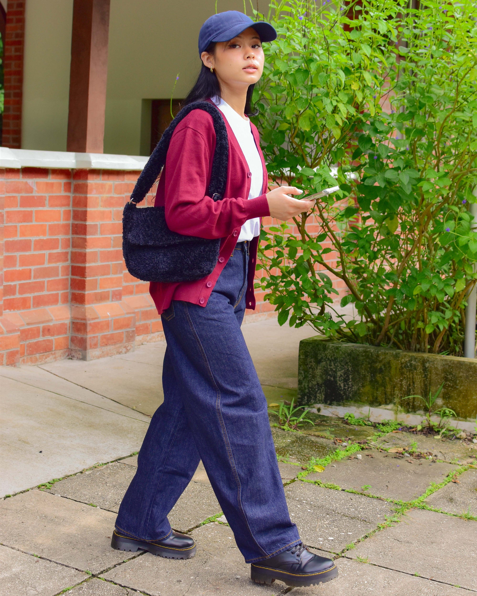 Signature Ted Maroon Lite Cardigan