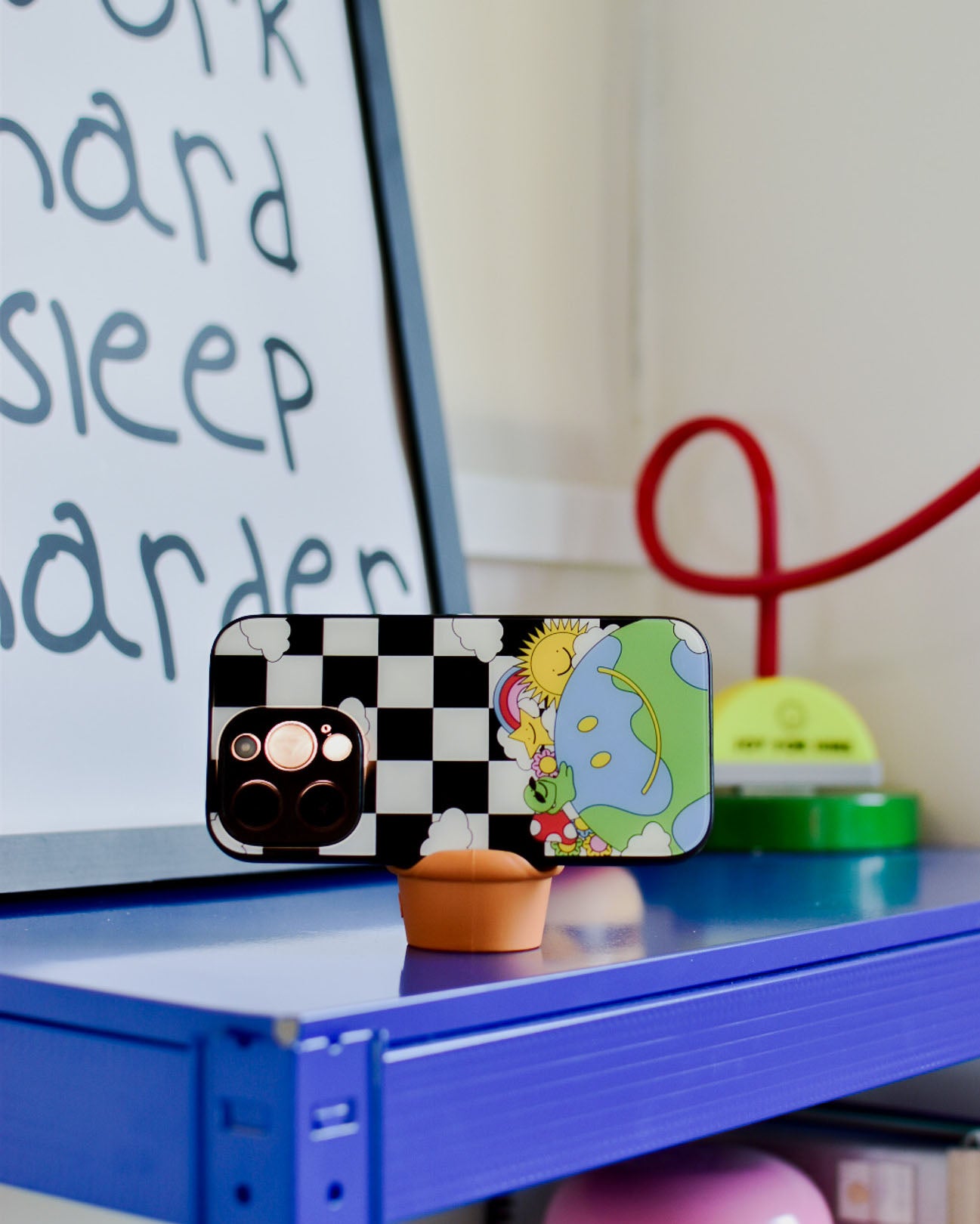 Flower Pot Plant Phone Stand