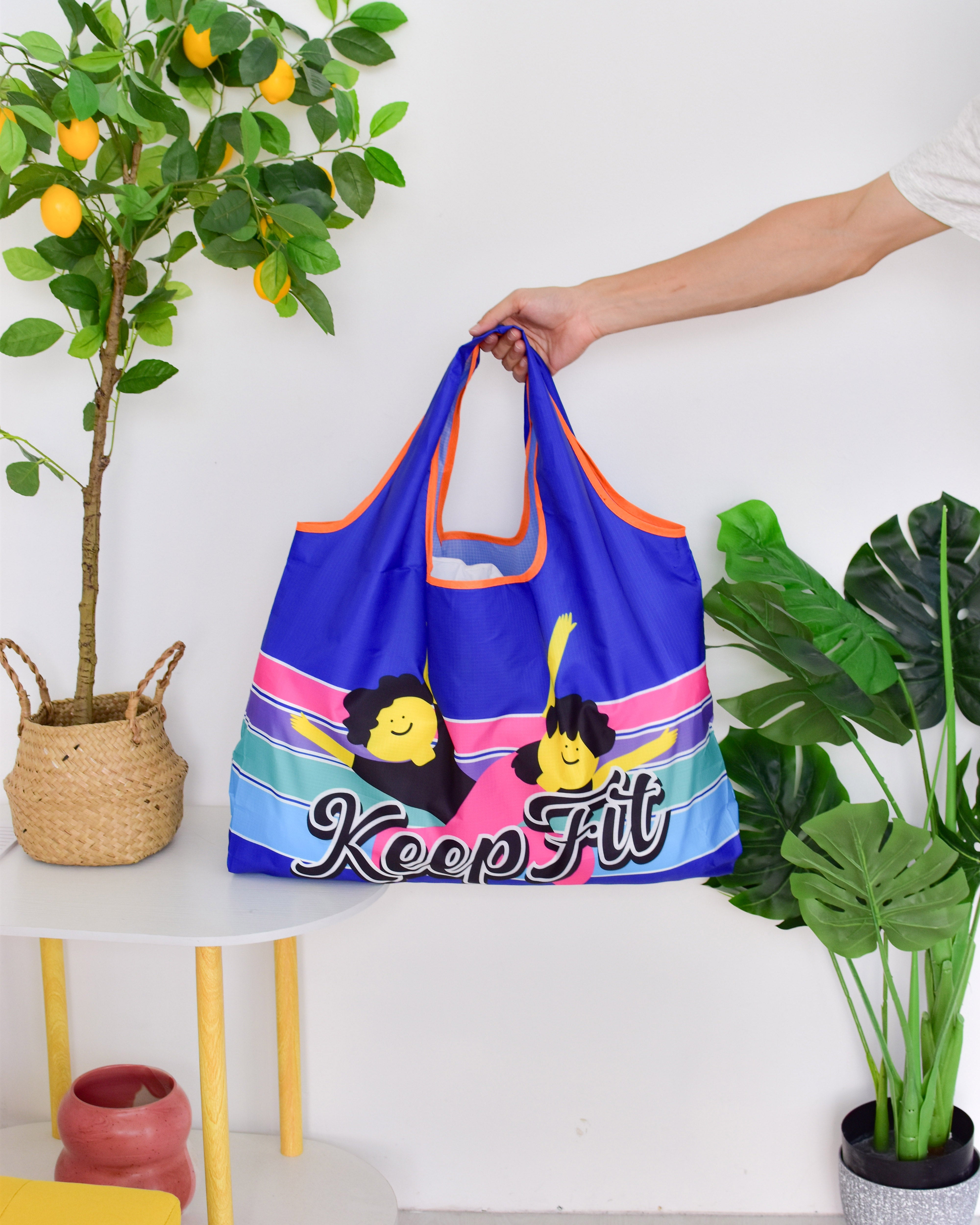 Keep Fit Reusable Nylon Bag
