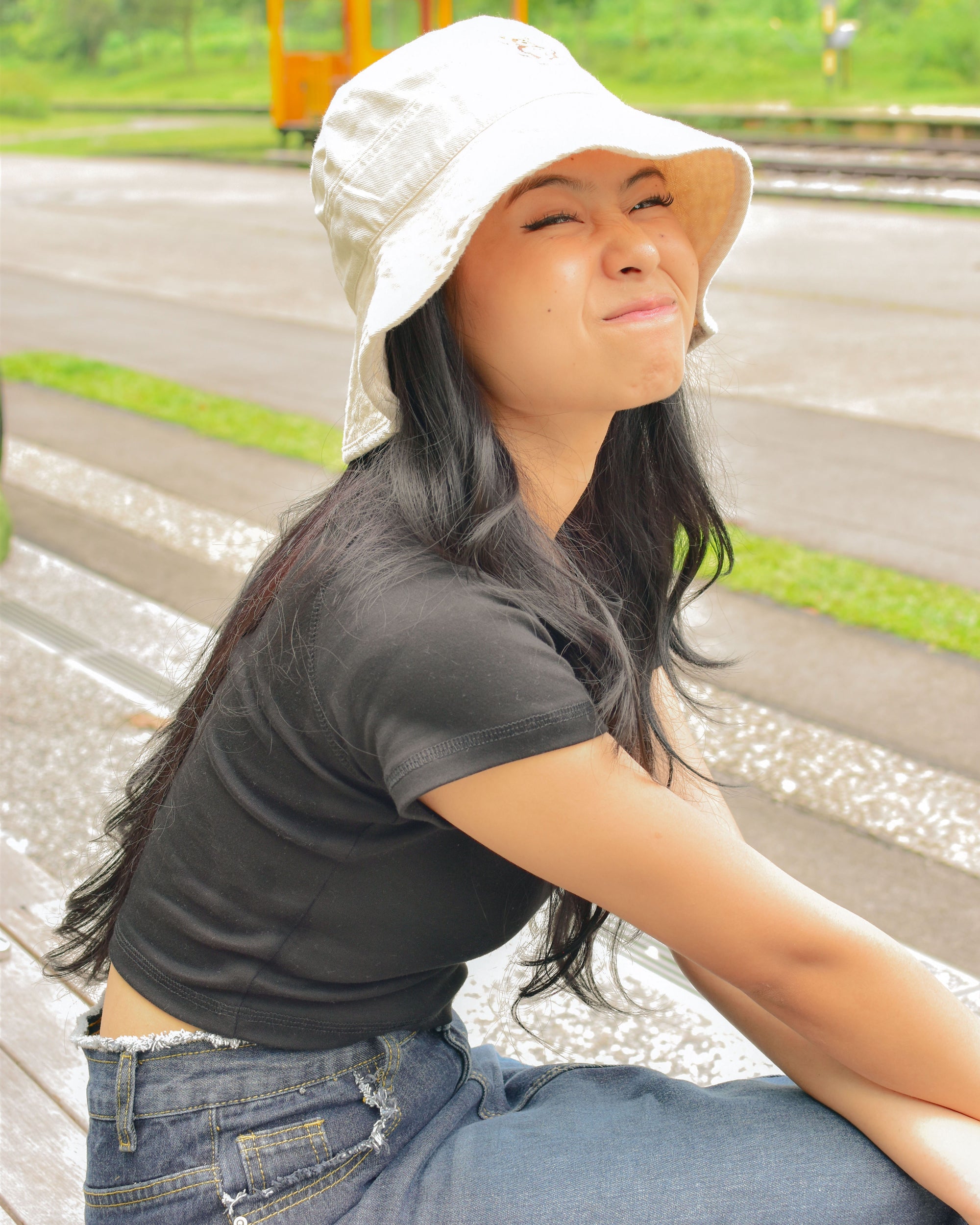 Signature Teddy Cream Bucket Hat