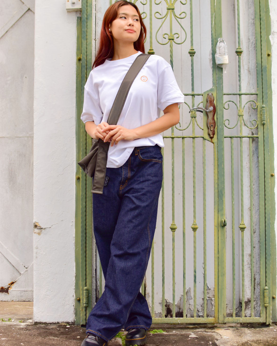 Signature "Air-con" Tee in White