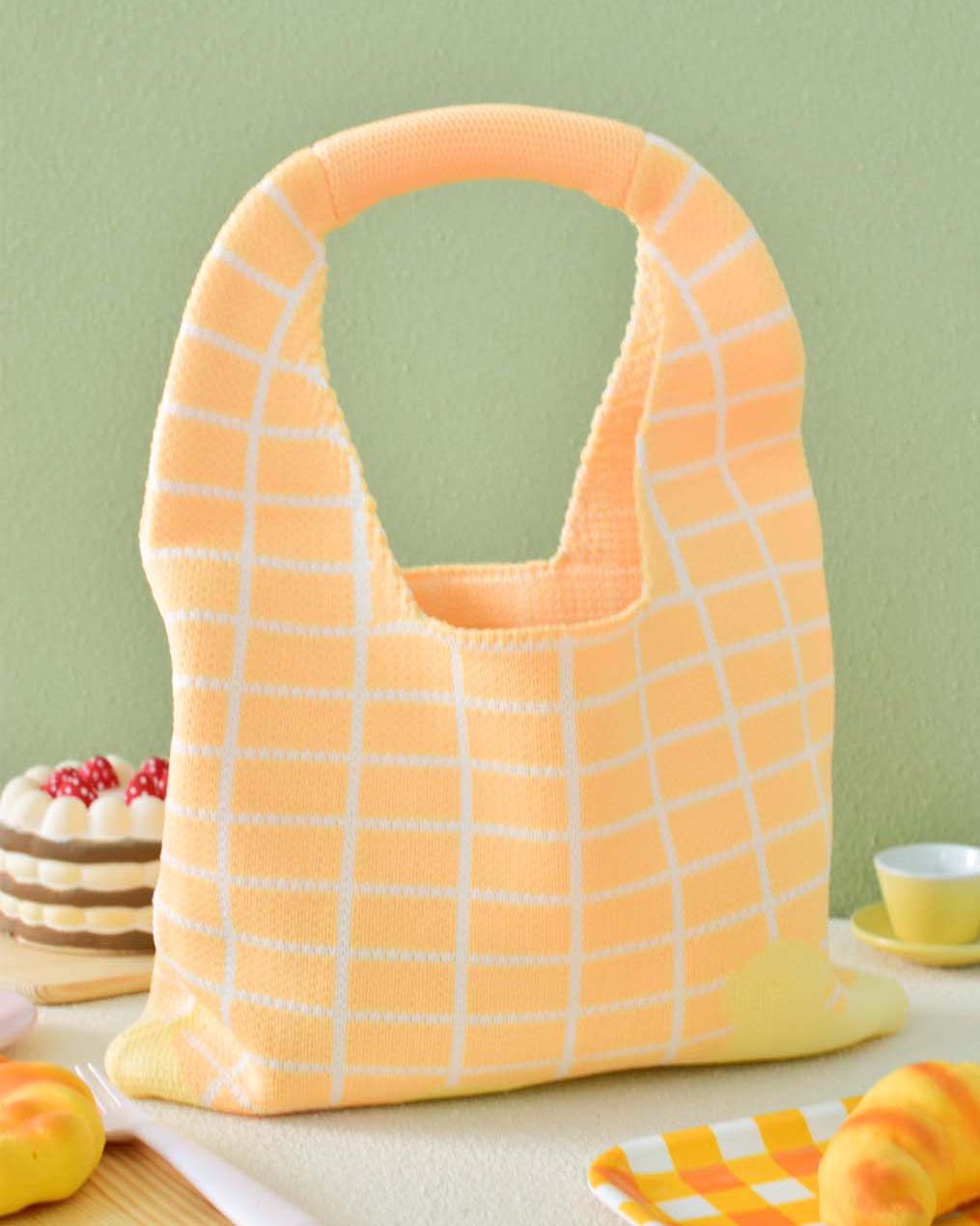 Waffle Melted Butter Knitted Tote Bag