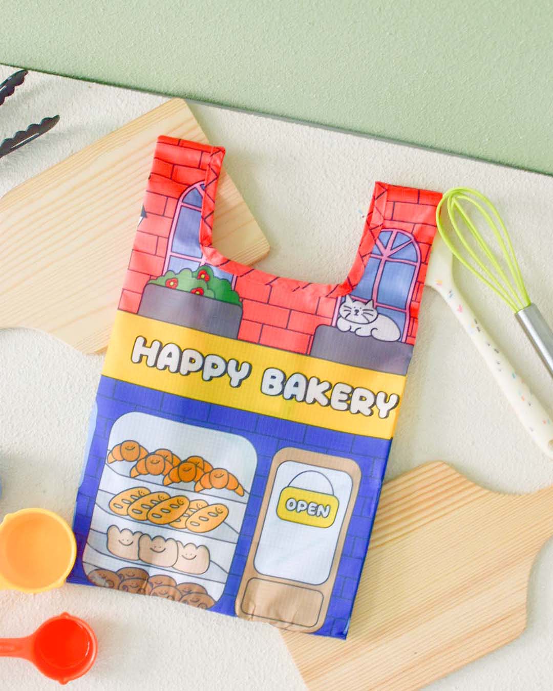 Happy Bakery Mid Reusable Nylon Bag