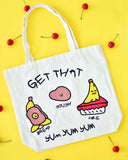 Get That Yum Canvas Book Totebag