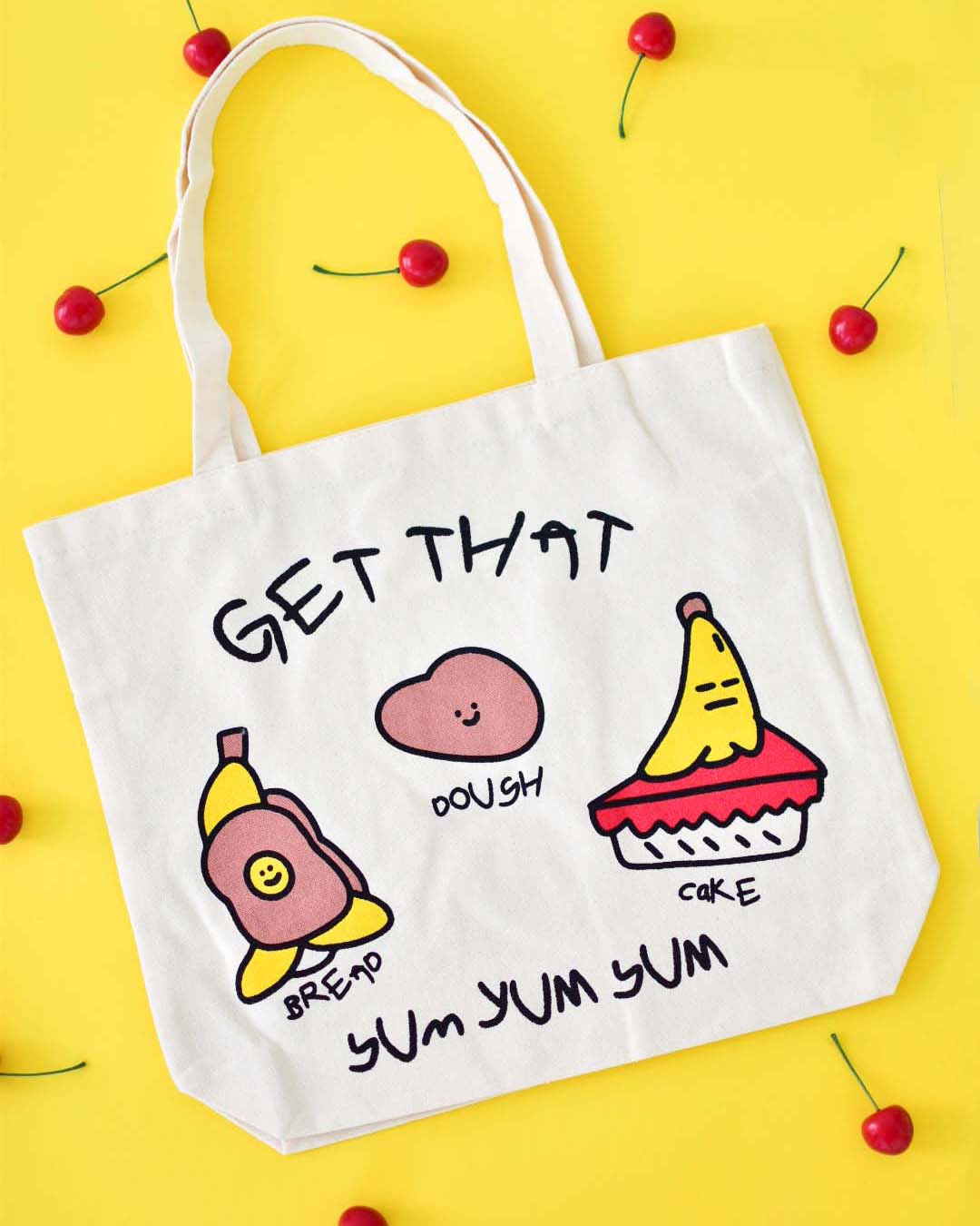 Get That Yum Canvas Book Totebag