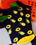 Pineapple Can Micro Crew Socks
