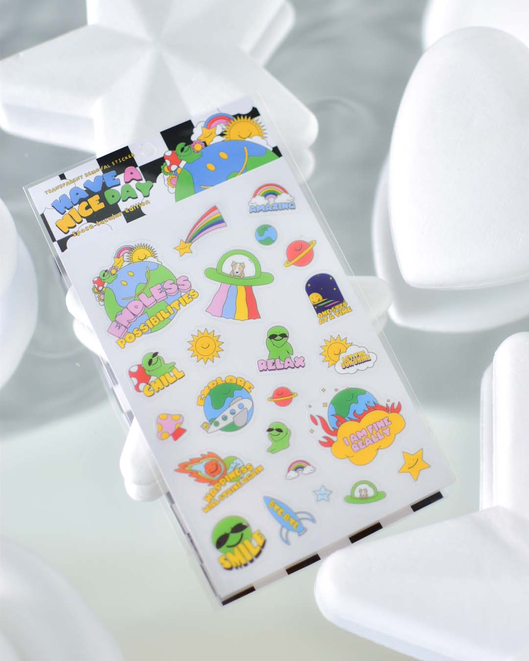 Have a Nice Day - Space-tacular Transparent Sticker