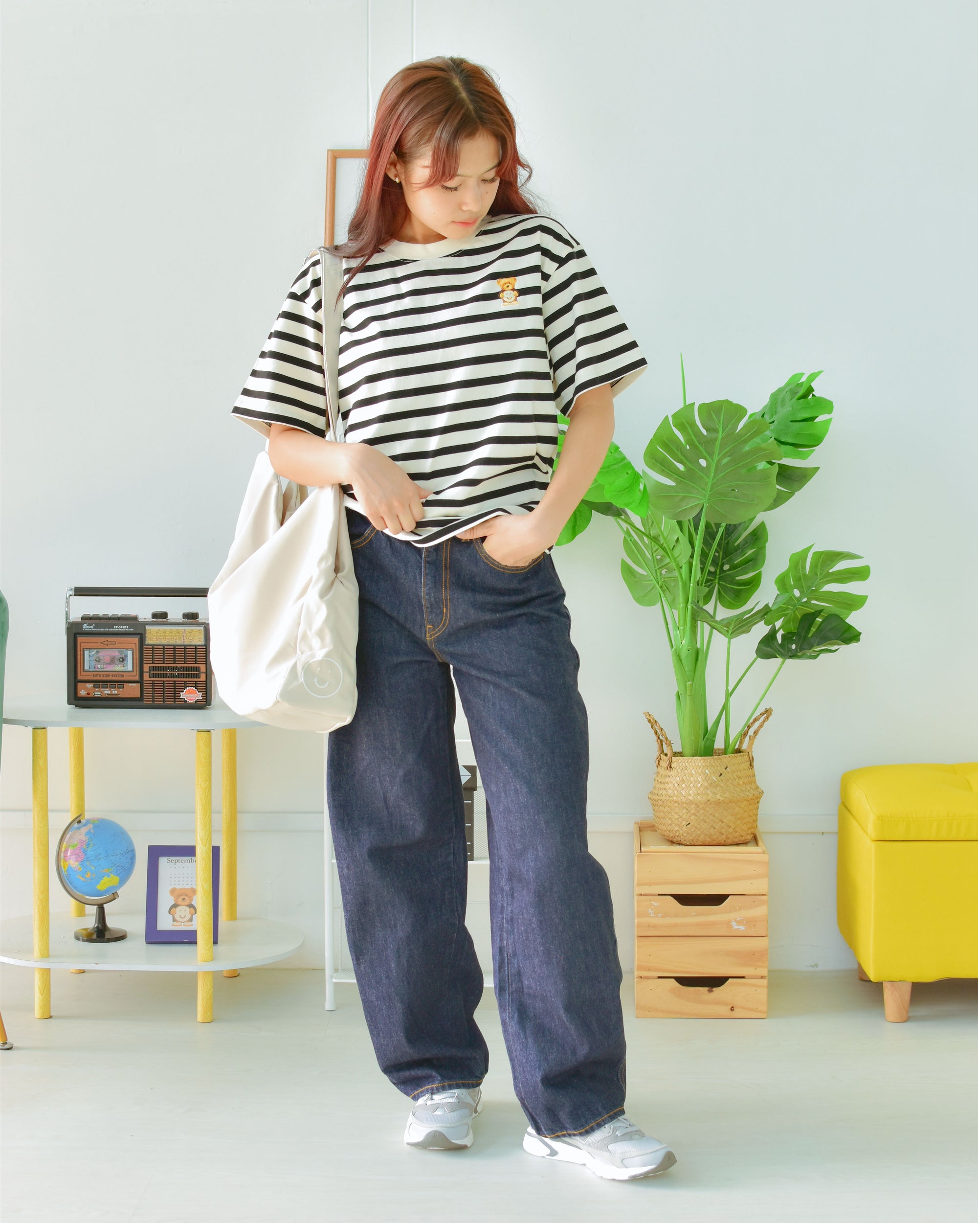 Signature Teddy Tee in Stripes