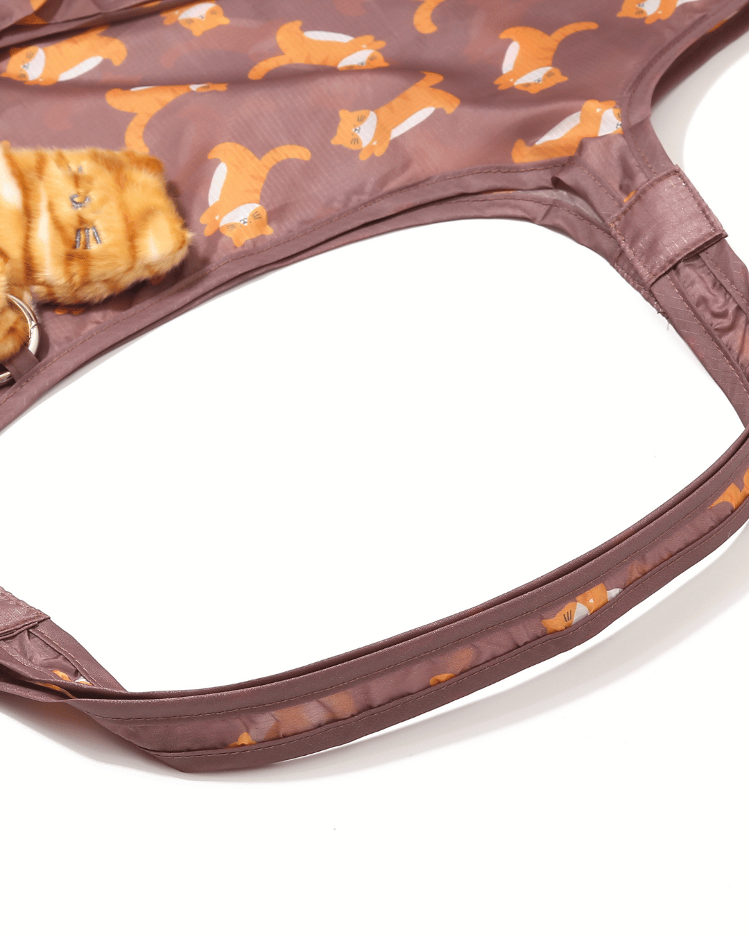 Hang In There Ginger Cat Plushie Reusable Bag XL