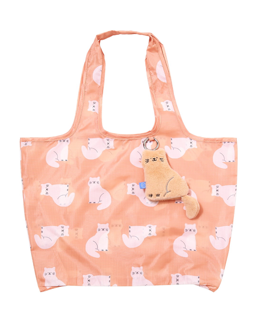 Ginger Cat Plushie Reusable Nylon Large Bag