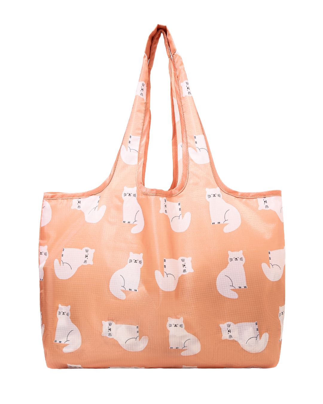 Ginger Cat Plushie Reusable Nylon Large Bag