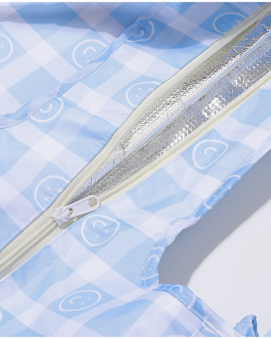 Signature Gingham Smile Foil Reusable Bag