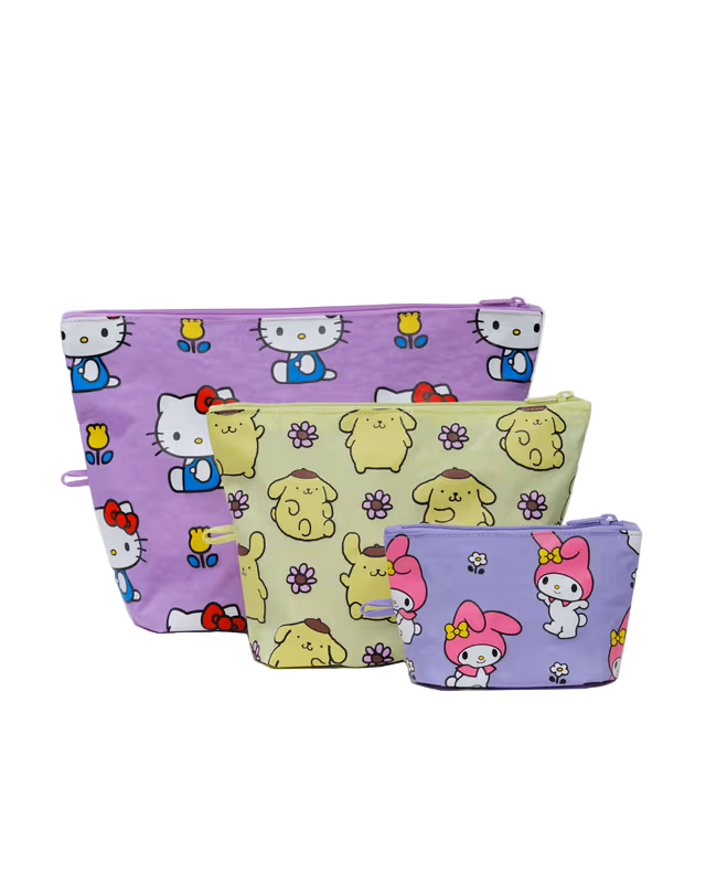 Go Pouch Set - Hello Kitty and Friends Florals