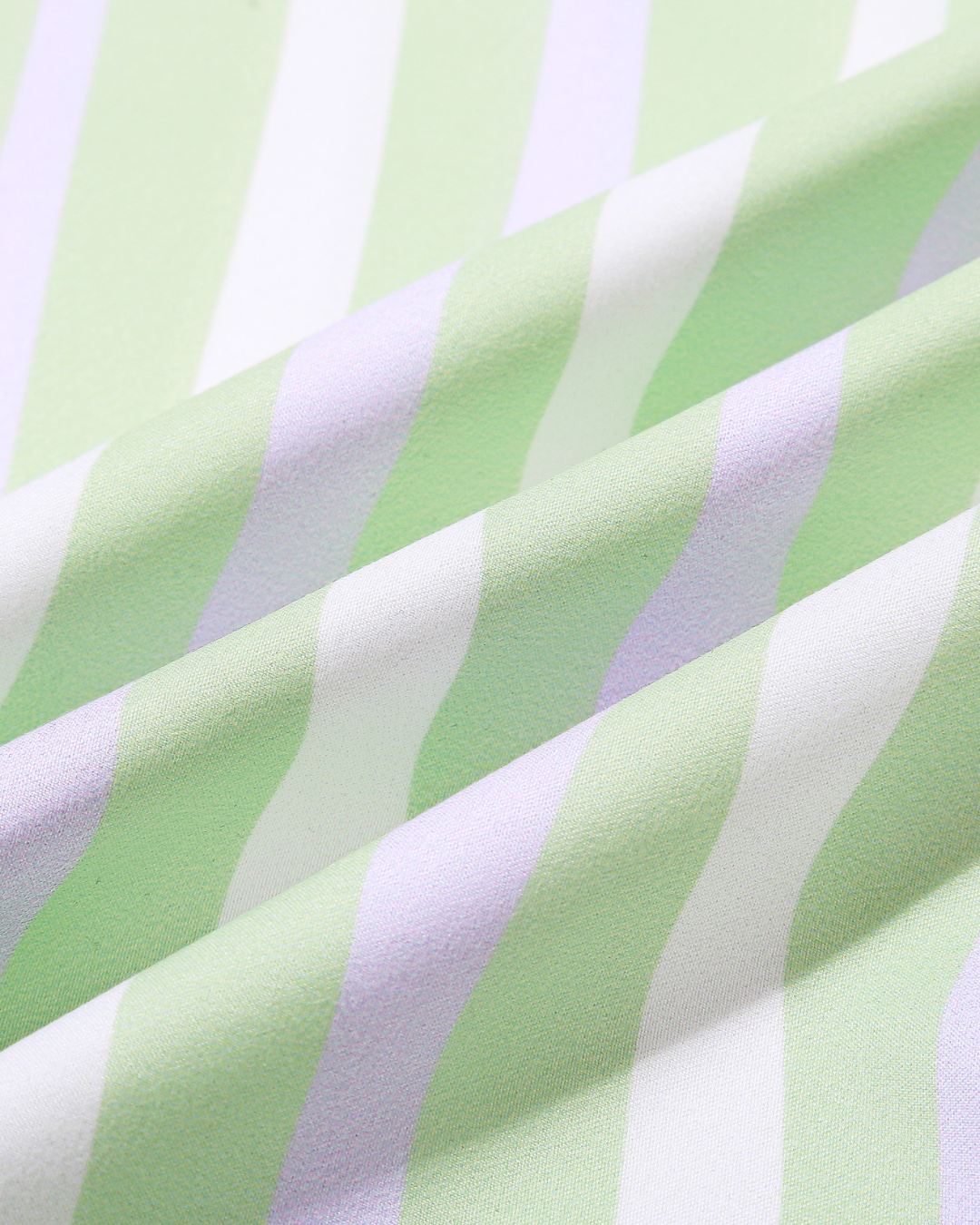 Green Striped Cornerstash Tote Bag