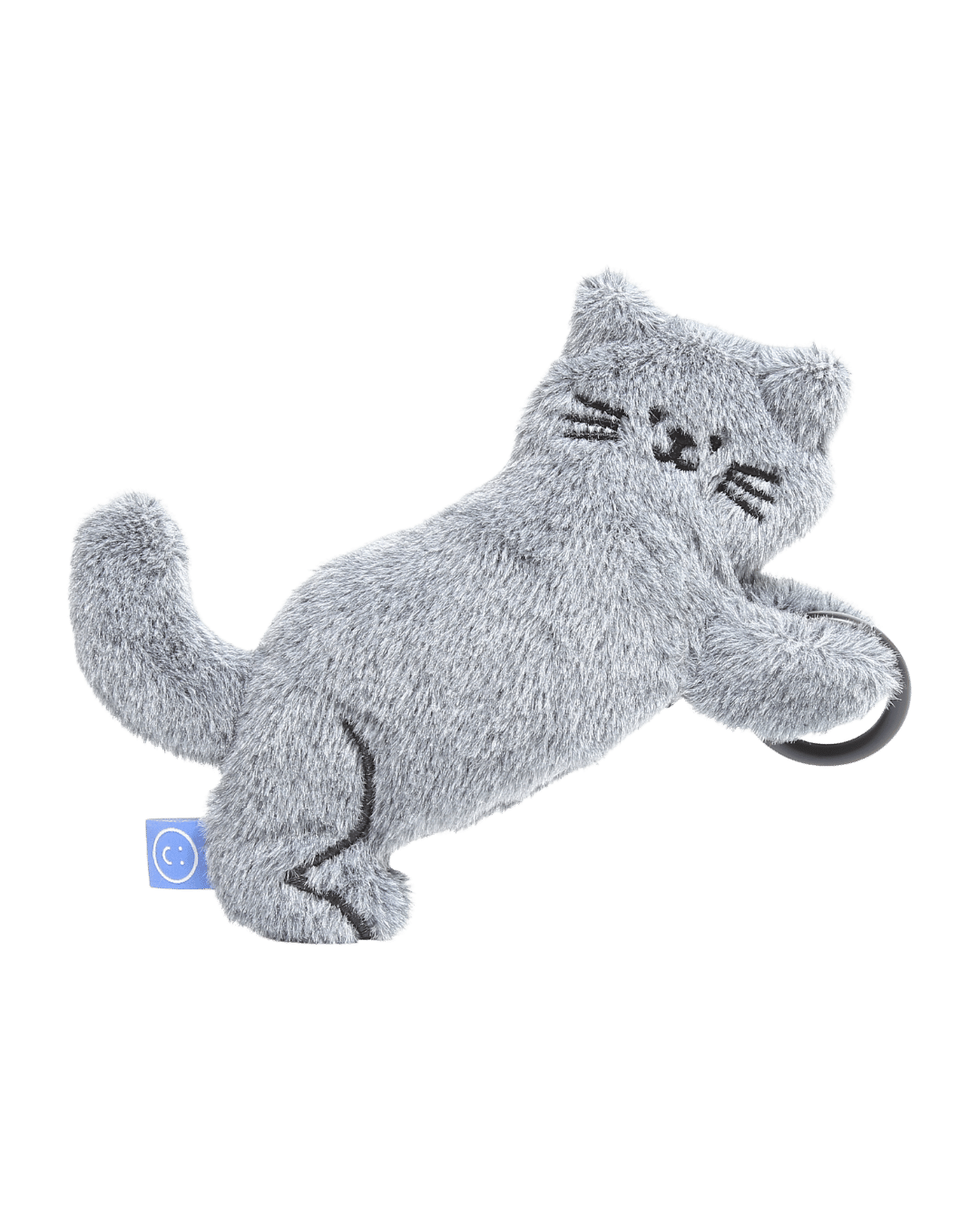 Hang In There Grey Cat Plushie Reusable Bag XL