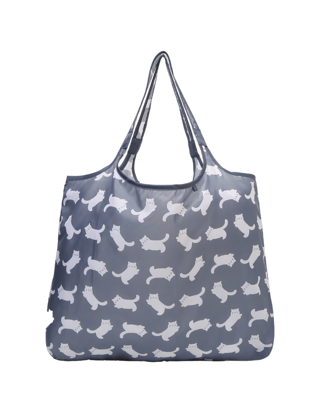Hang In There Grey Cat Plushie Reusable Bag XL