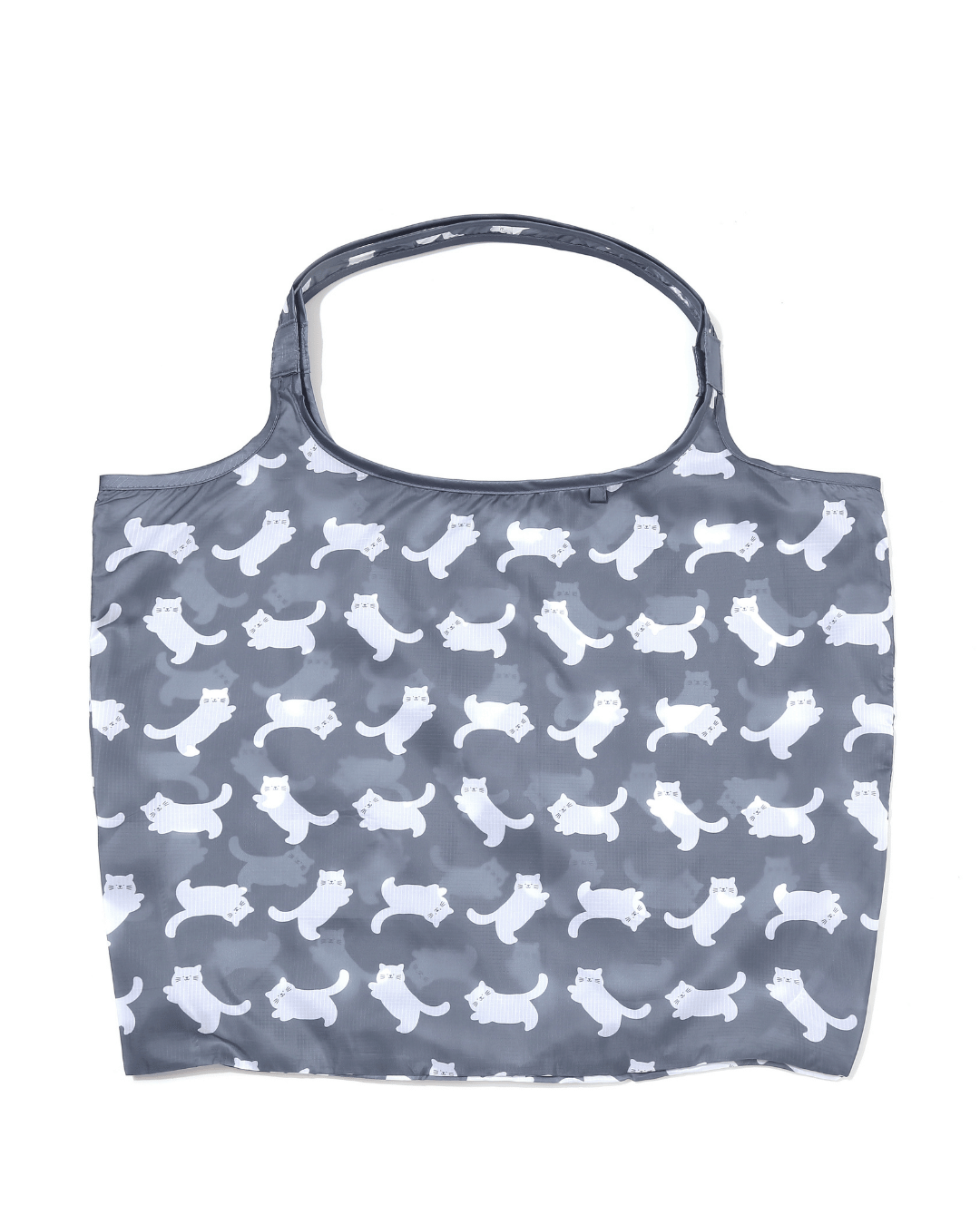 Hang In There Grey Cat Plushie Reusable Bag XL