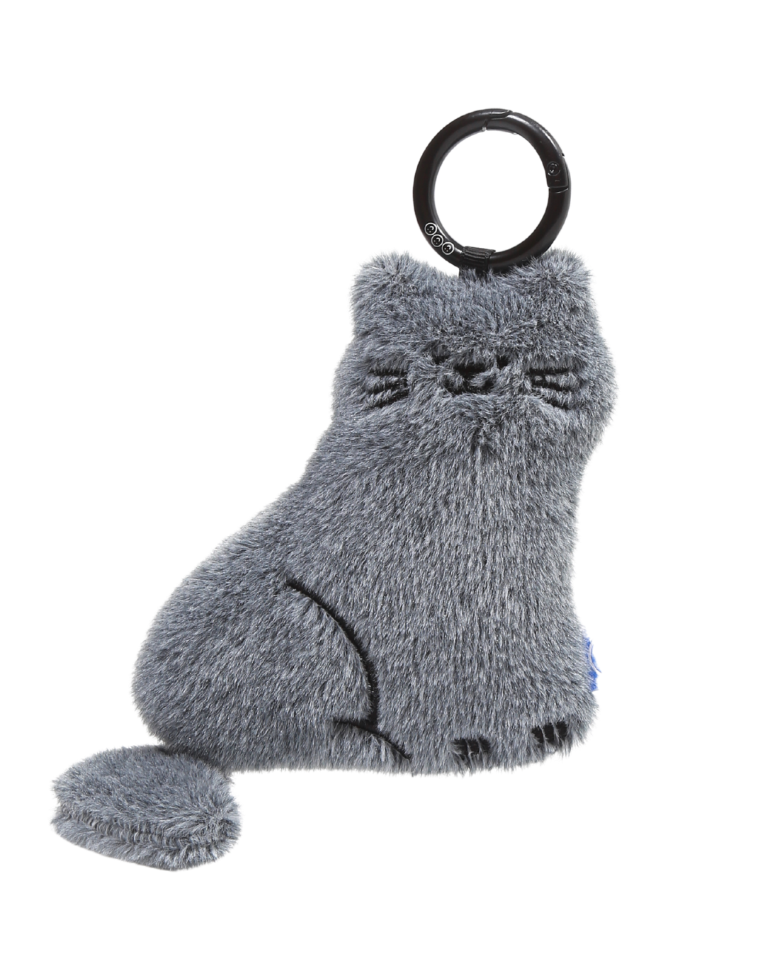 Grey Cat Plushie Reusable Large Bag