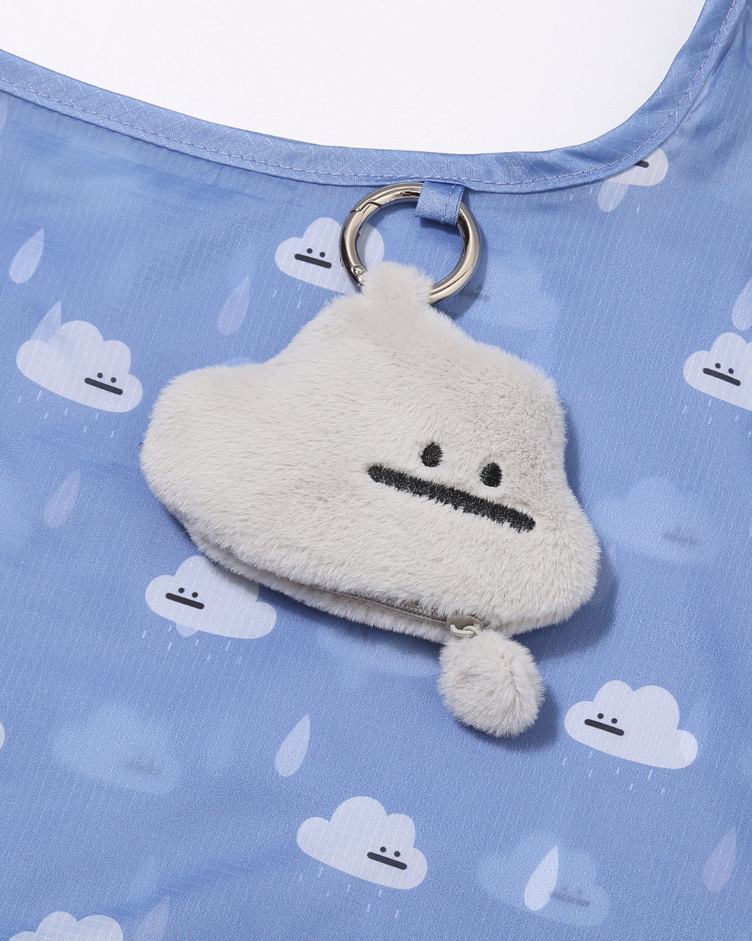 Grey Cloud Plushie Reusable XL Bag