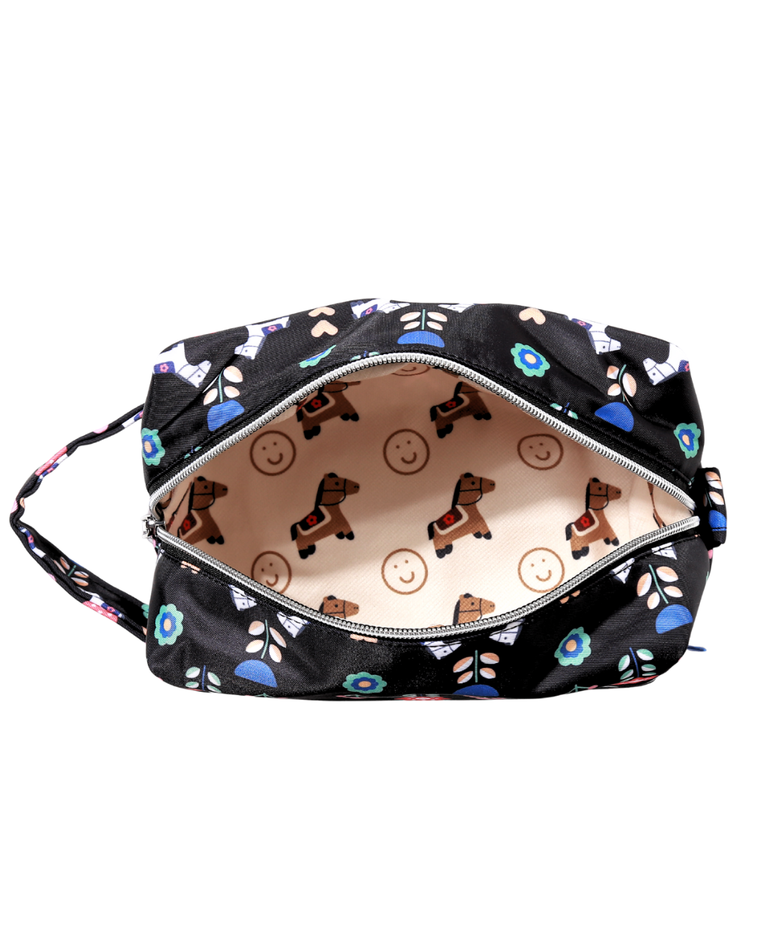 Horse & Flowers Big Pouch