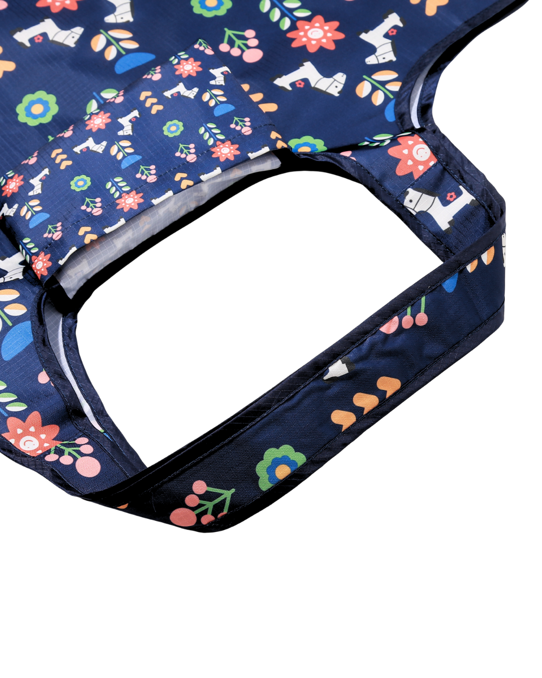 Horse & Flowers Mega Reusable Nylon Bag