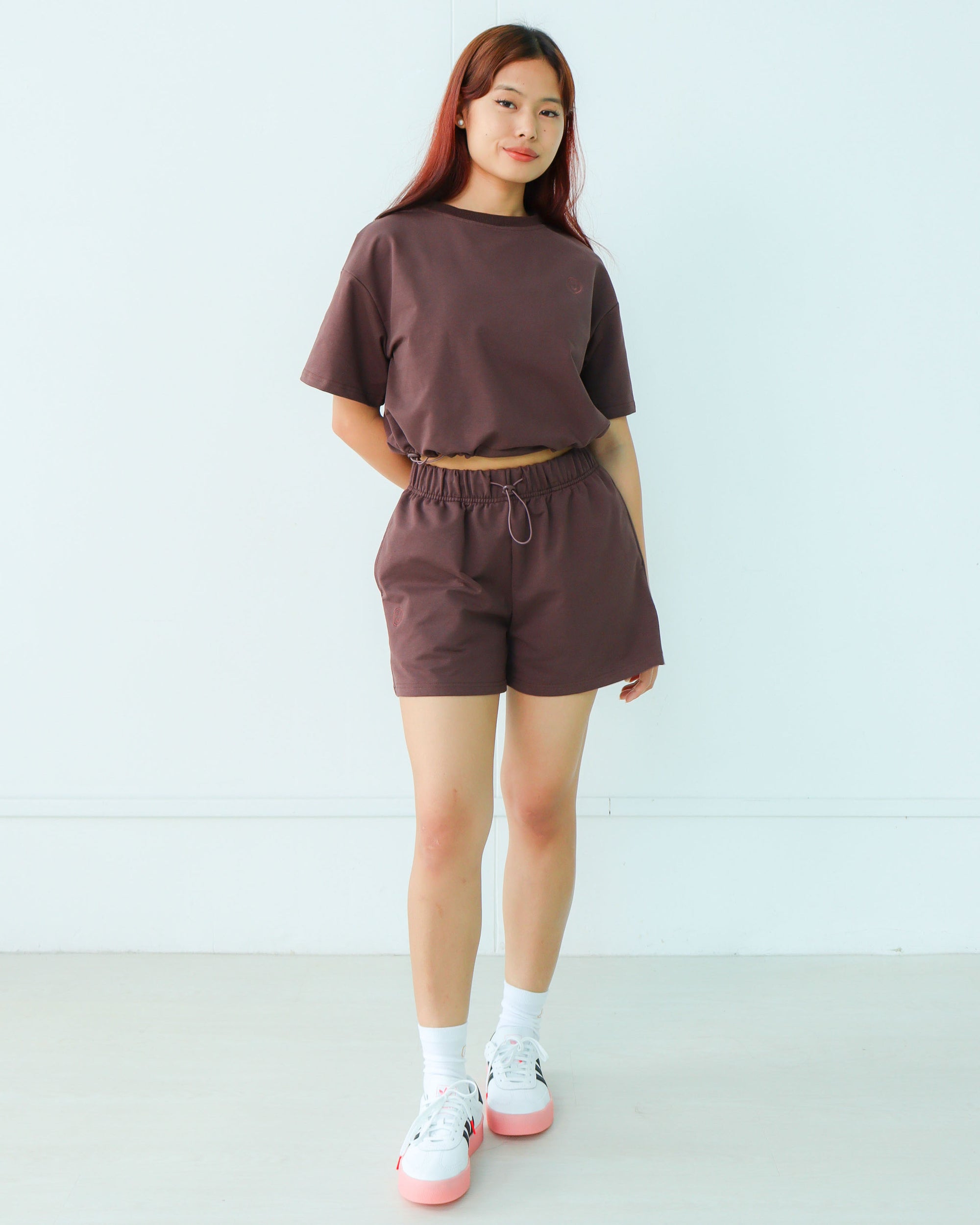 Signature Shorts in Mahogany Brown (Women)