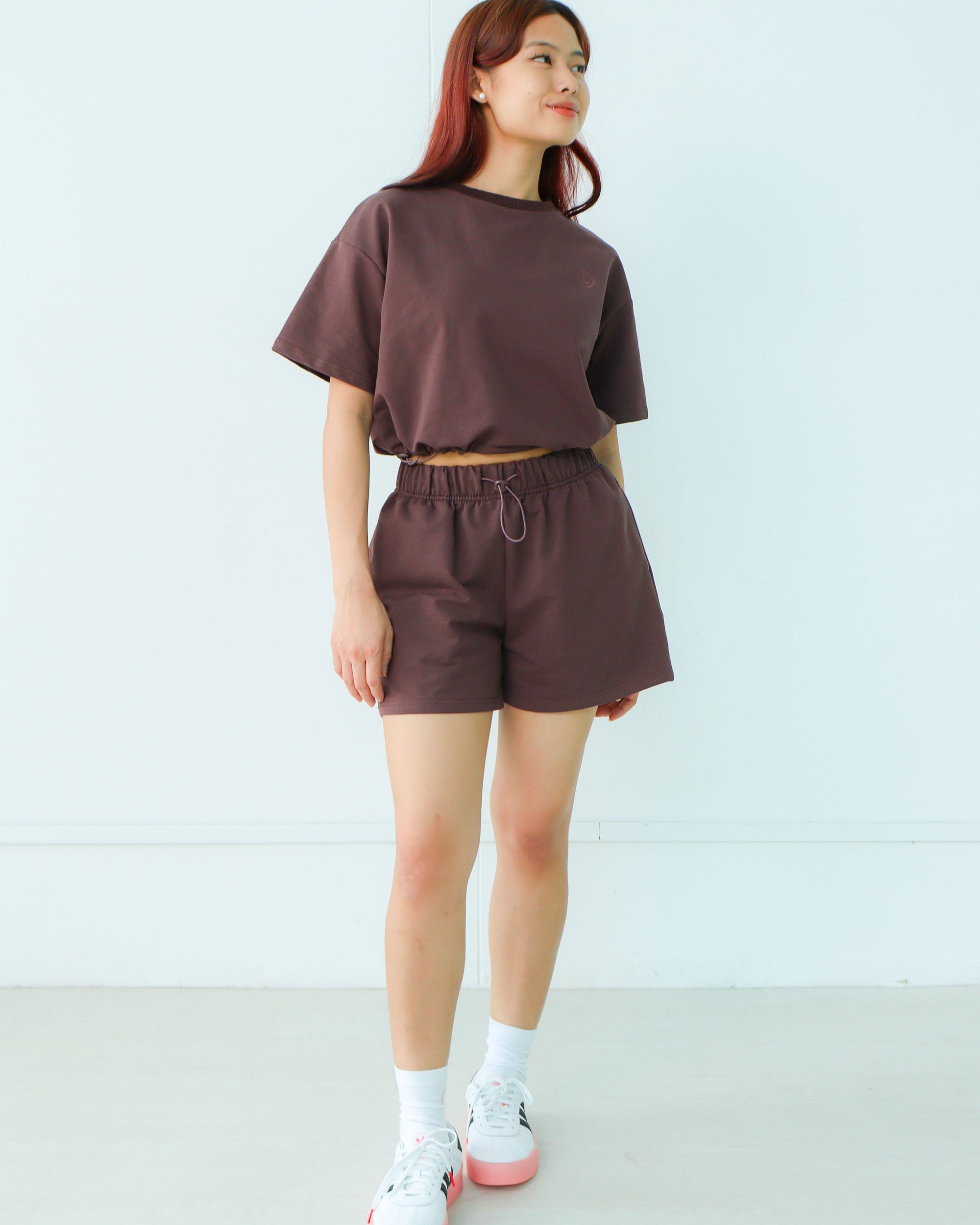 Signature Shorts in Mahogany Brown (Women)