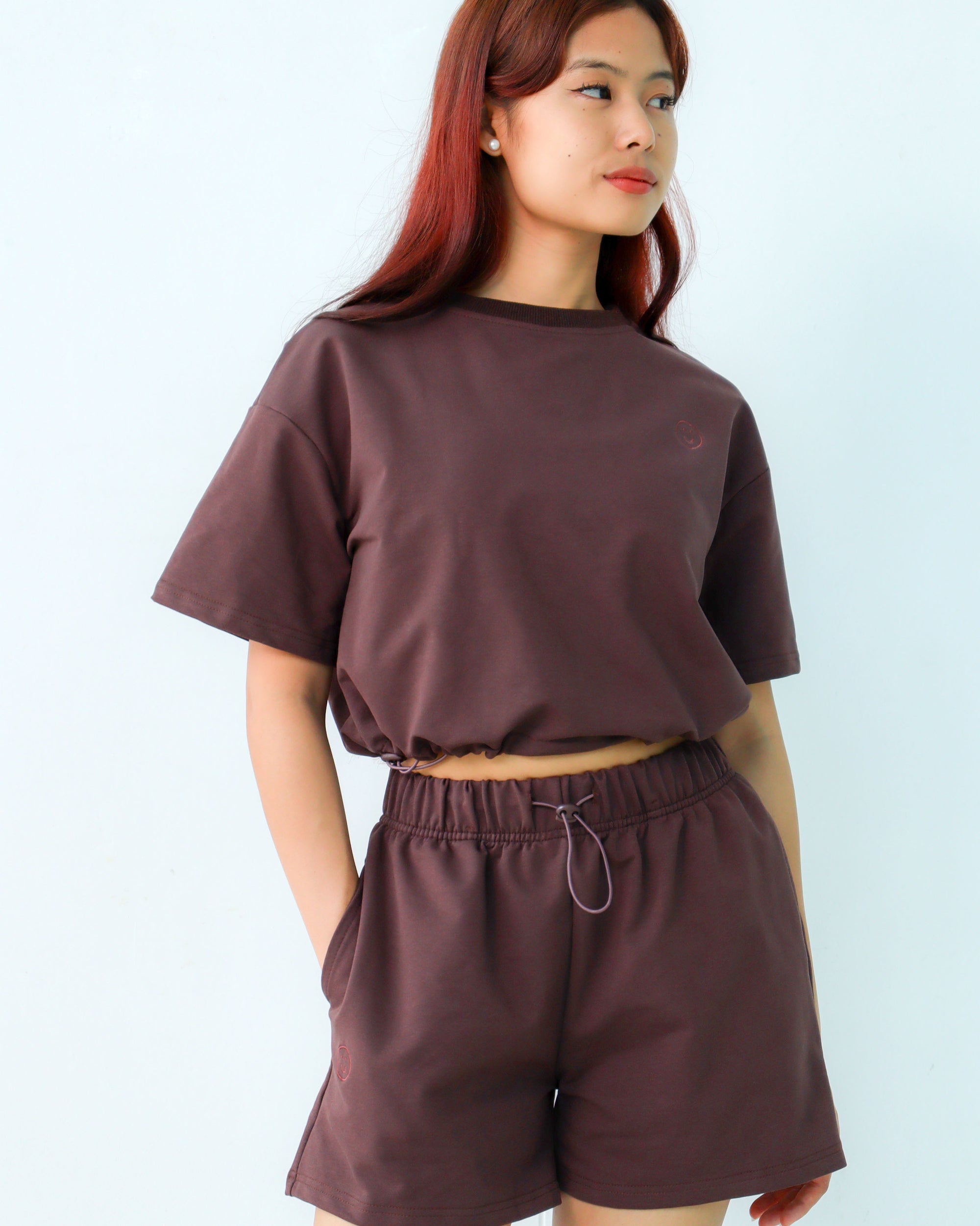 Signature Shorts in Mahogany Brown (Women)