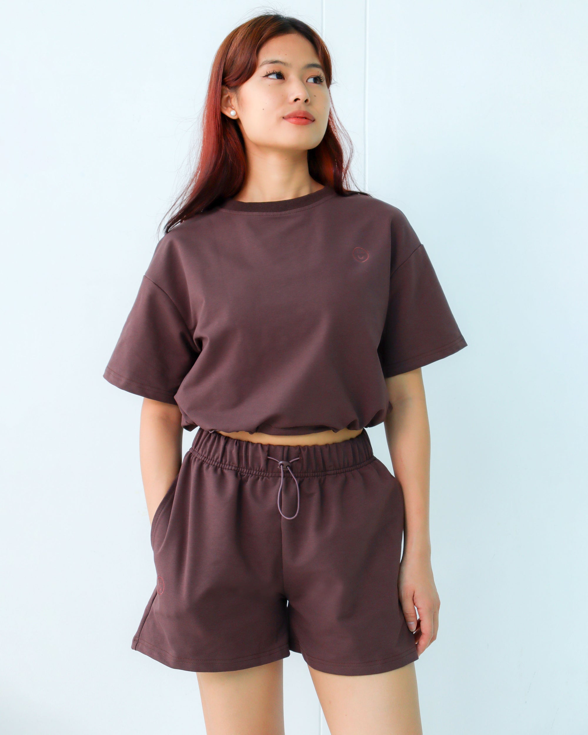 Signature Shorts in Mahogany Brown (Women)