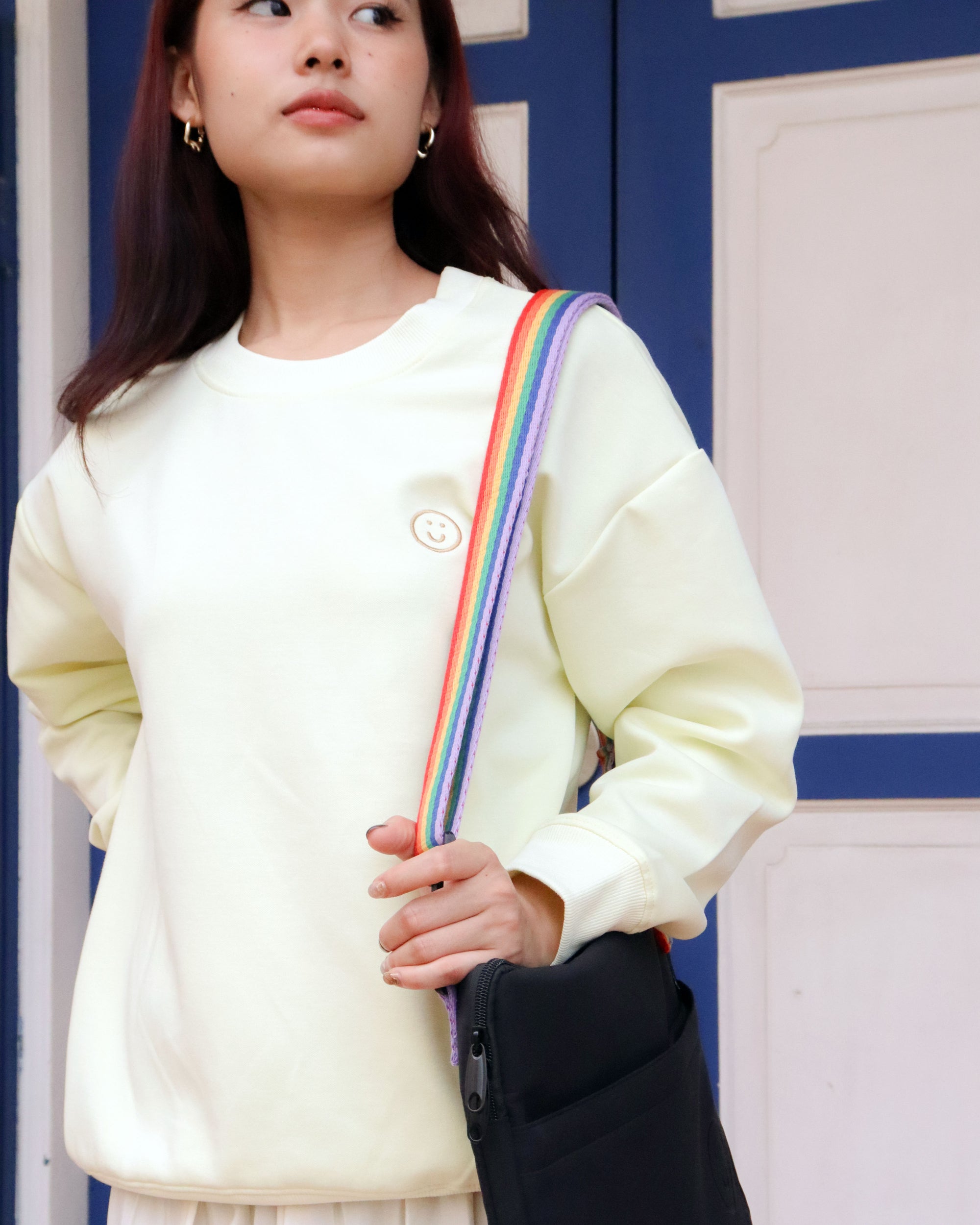 Signature Oversized Sweater in Pastel Yellow