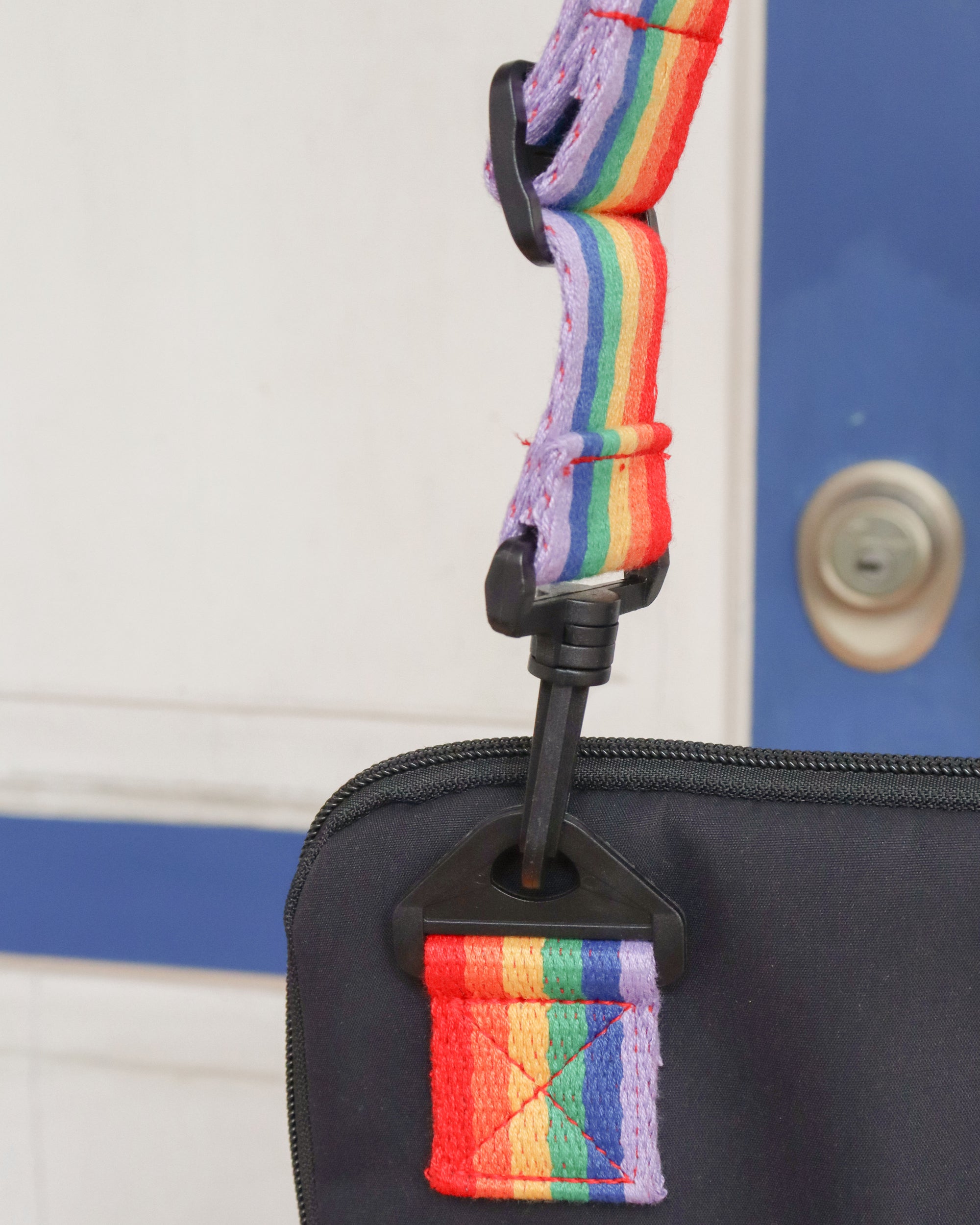 Signature Laptop Bag in Rainbow Black