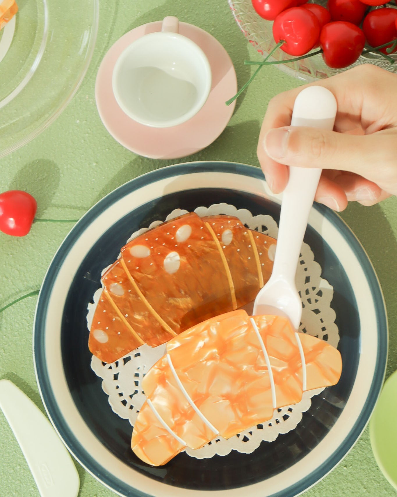 Almond Croissant Hair Claw Clip (Mega)