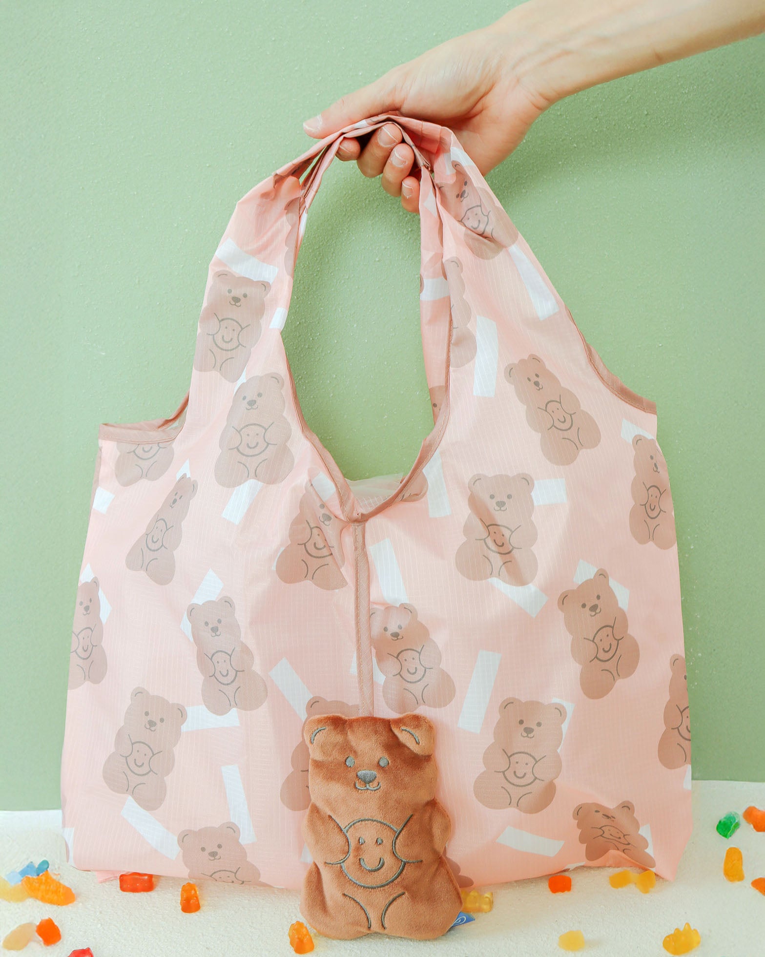 Cola Gummy Bear Big Plushie Reusable Nylon Big Bag