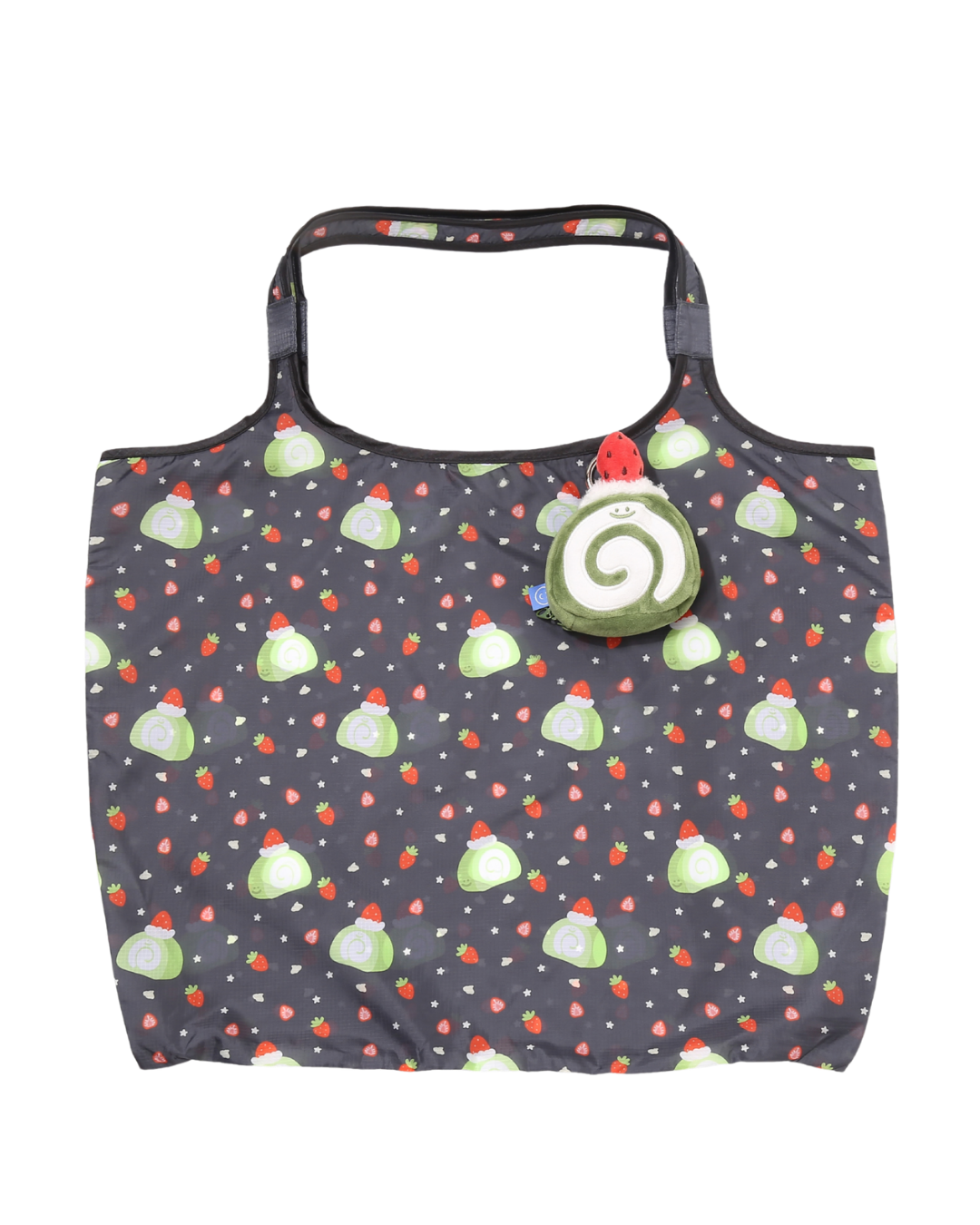 Matcha Roll Cake Plushie Reusable XL Bag