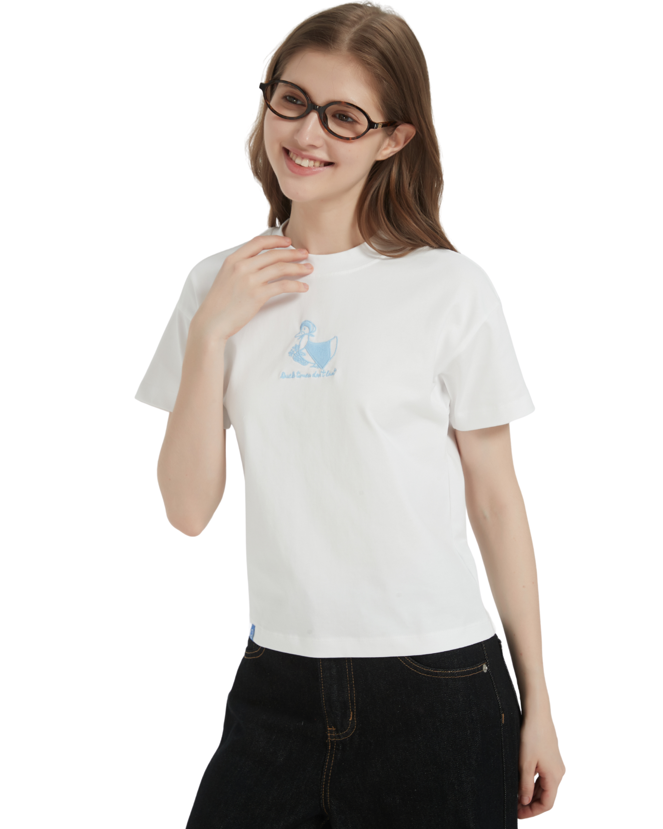 Duck Times Don't Last Embroidery Baby Tee