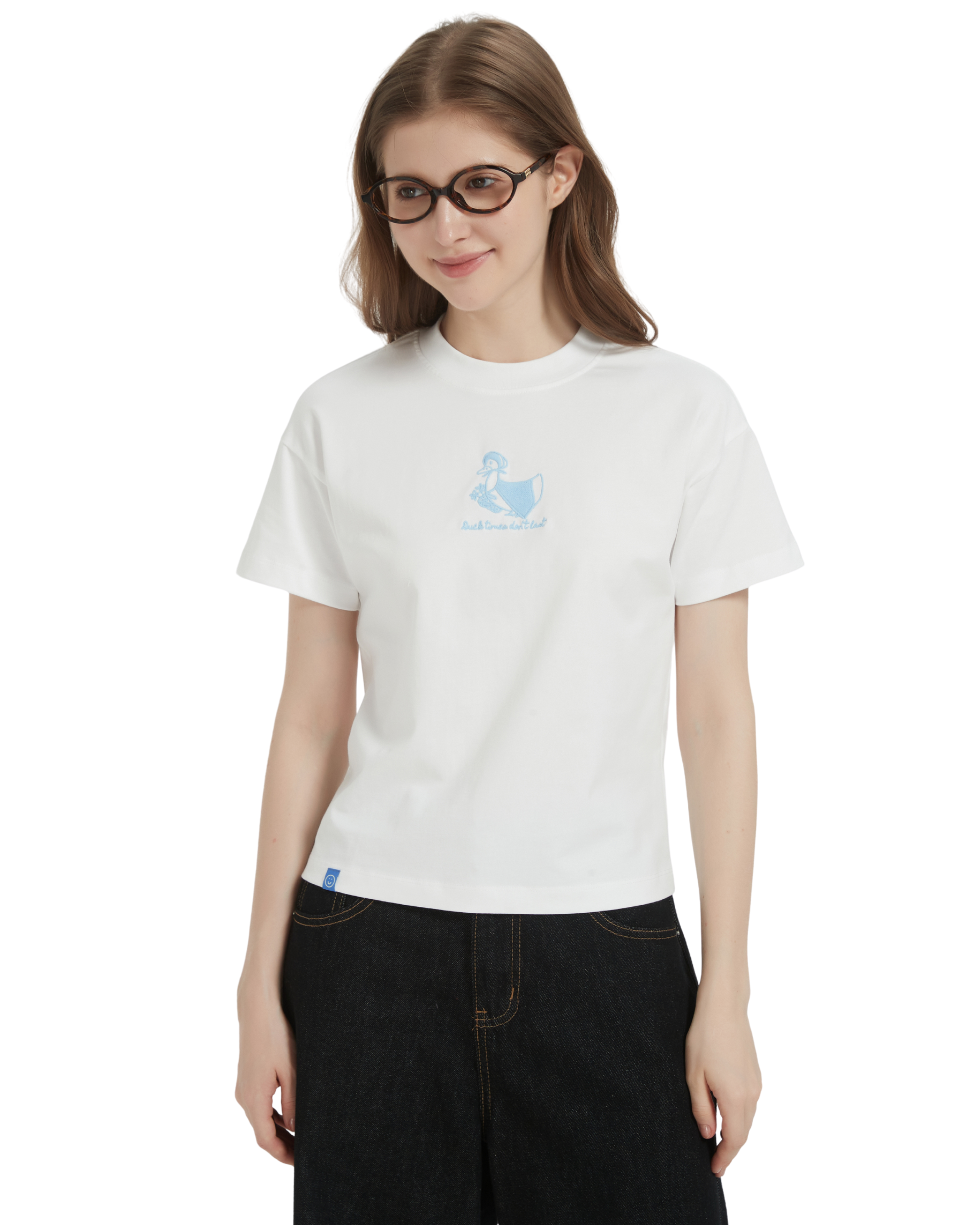 Duck Times Don't Last Embroidery Baby Tee