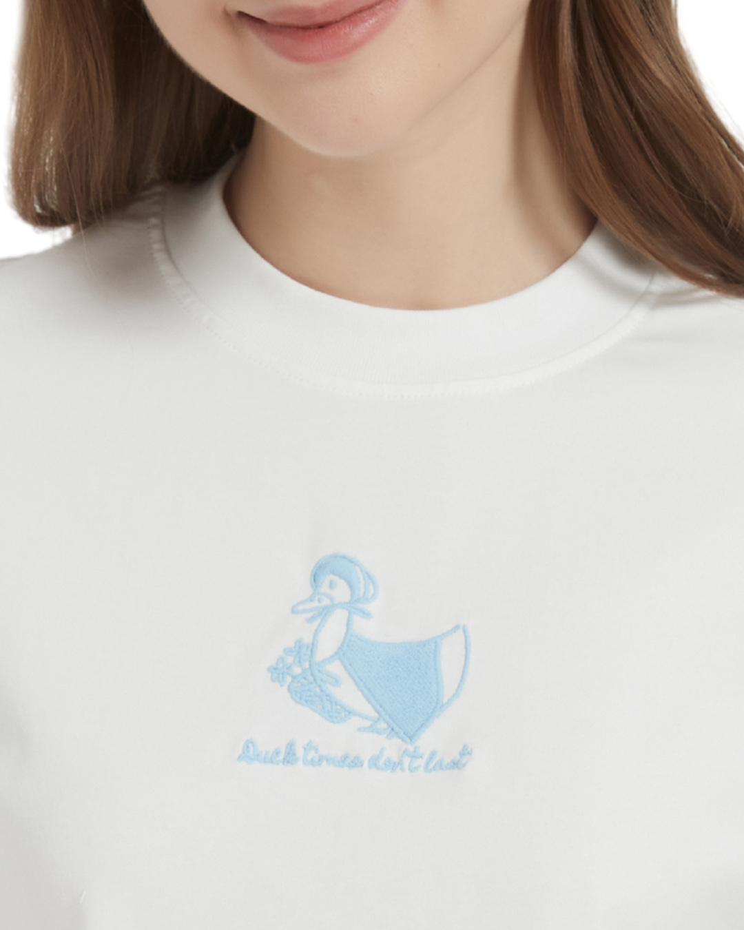 Duck Times Don't Last Embroidery Baby Tee