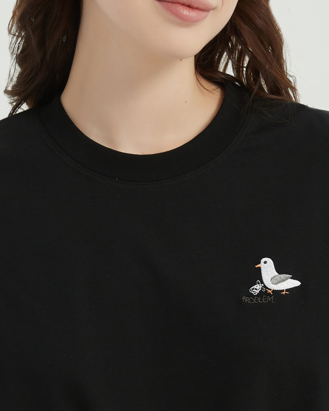 Kick Problem Embroidery Sorona® Cooling Tee in Black