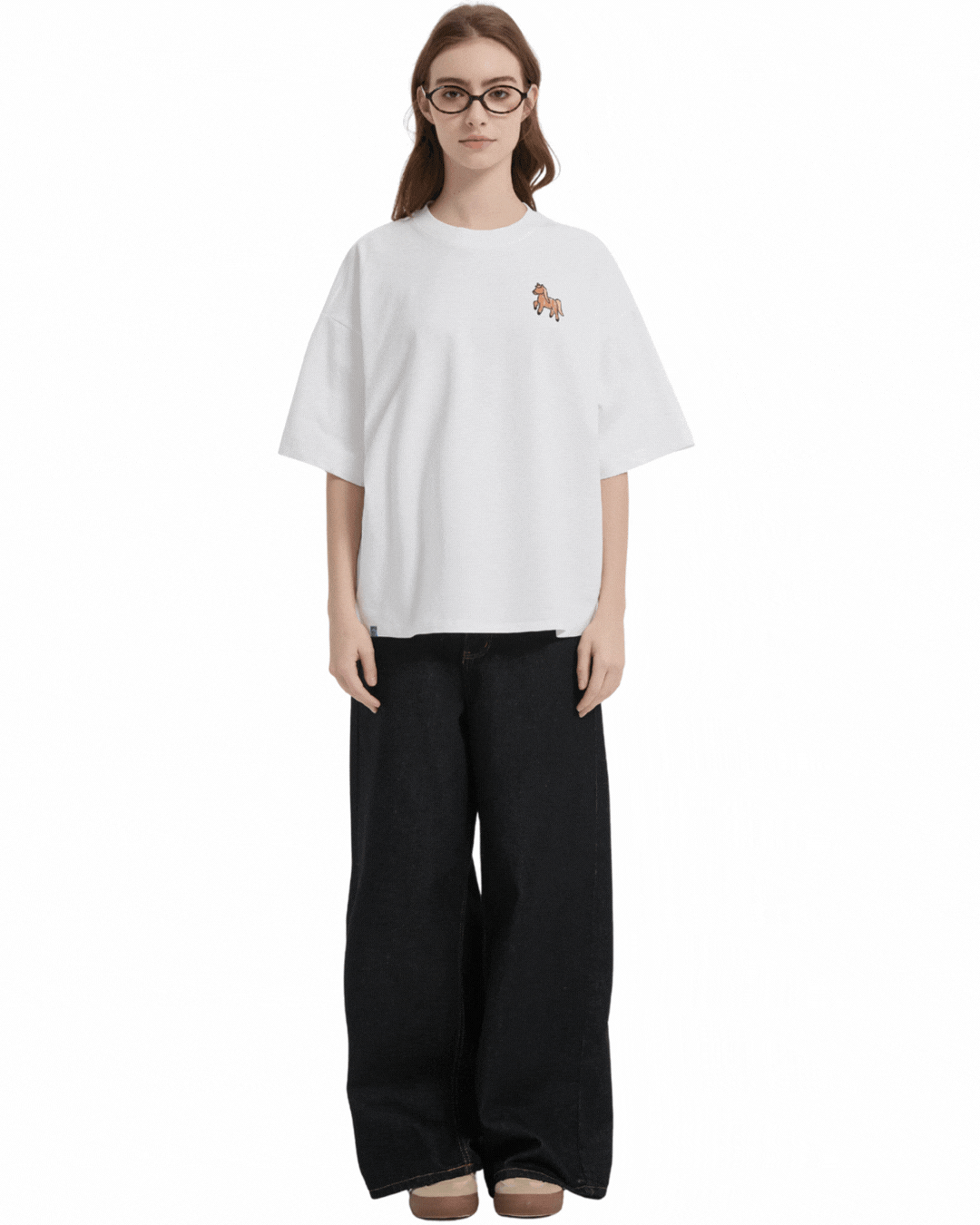 Not My First Huat Rodeo Boxy Sorona® Cooling Tee in White