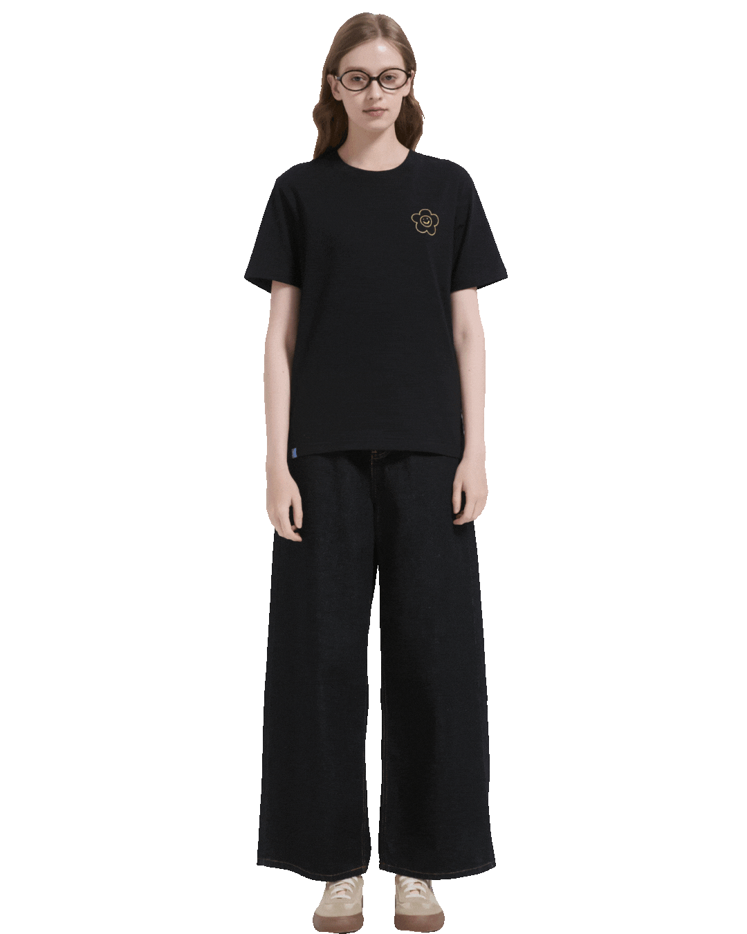 Slow and Steady Cooling Tee in Black